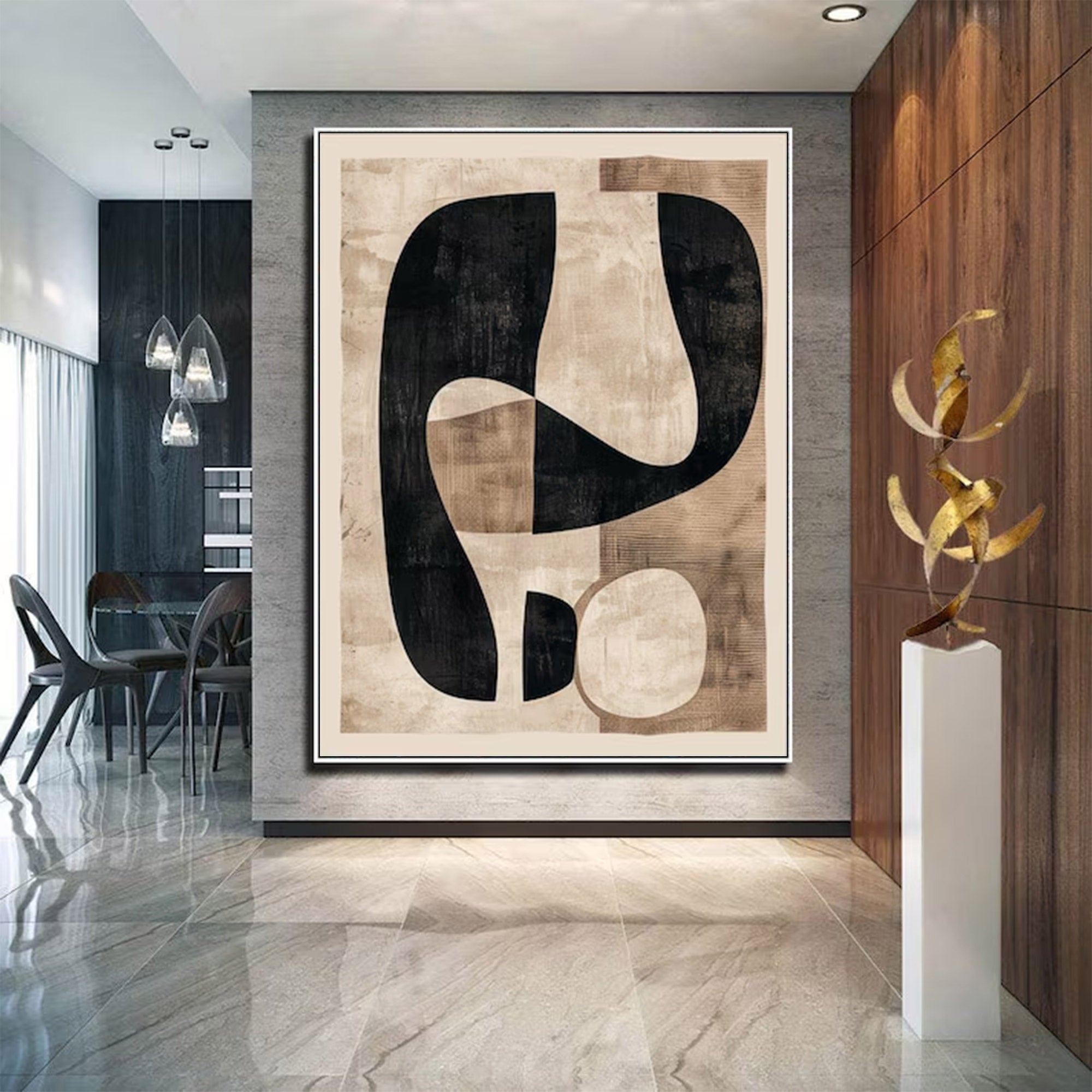 Large Modern Minimalist Abstract Art | ArtvistaGallery  #WGA 017