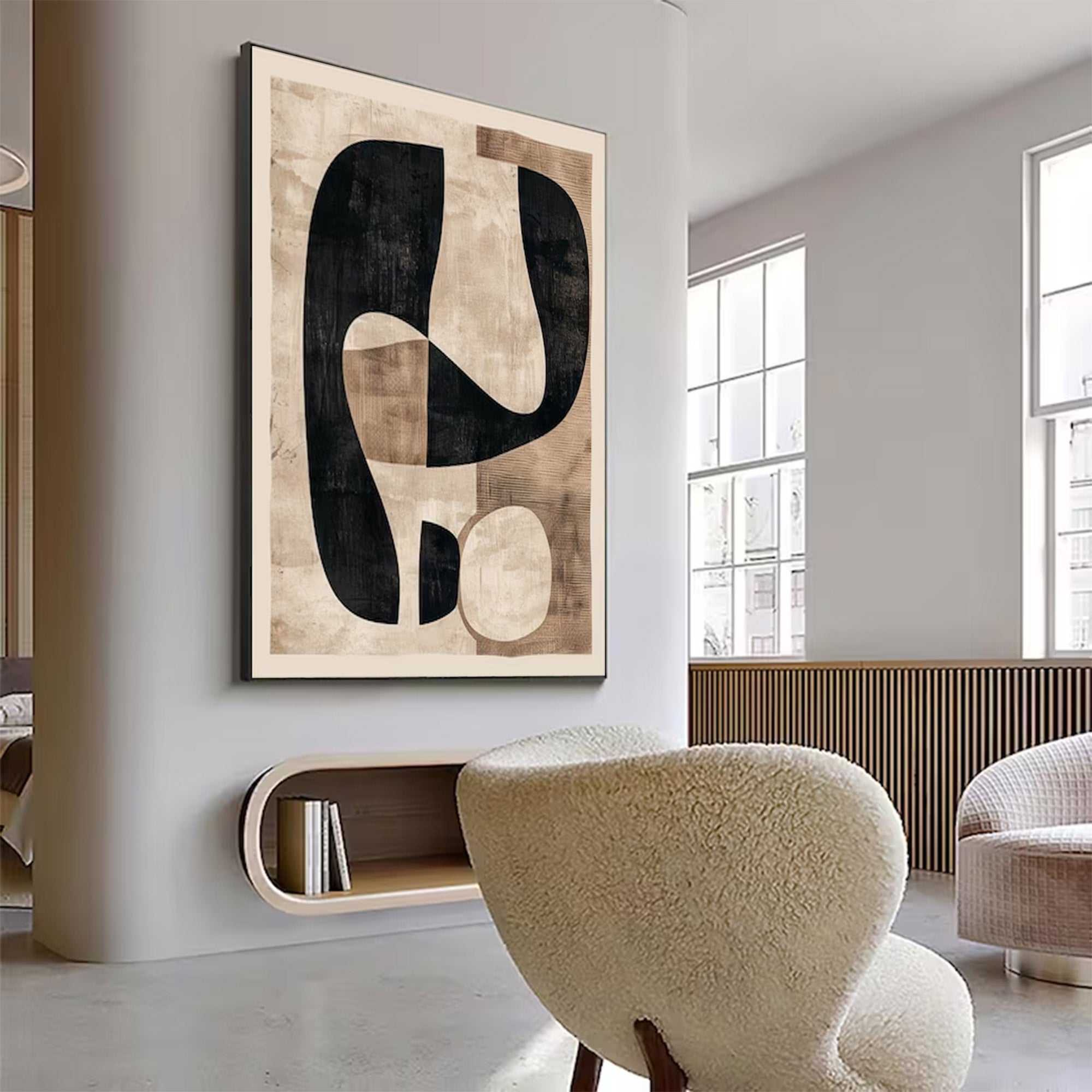 Large Modern Minimalist Abstract Art | ArtvistaGallery  #WGA 017