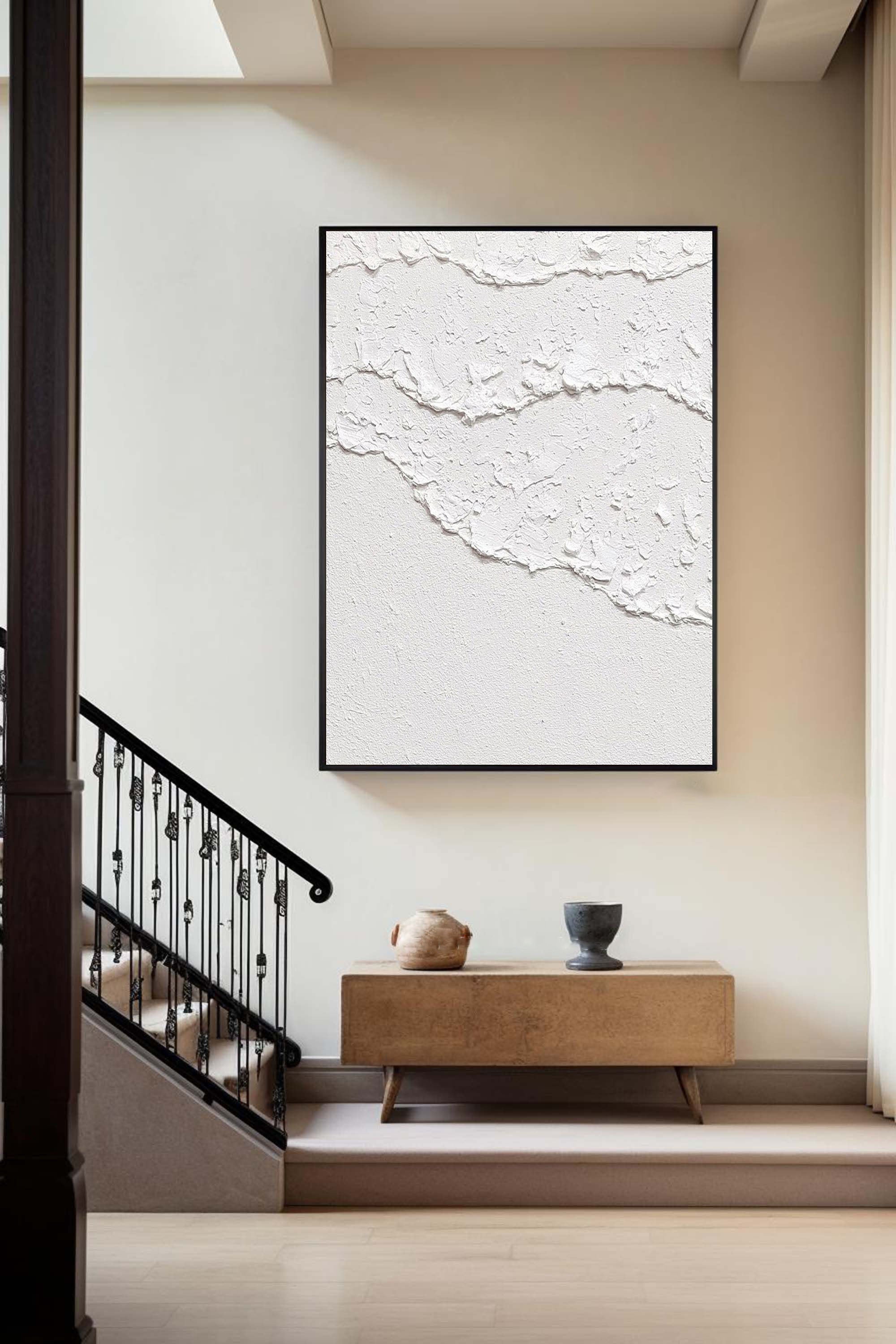 White Abstract Painting #LL 013