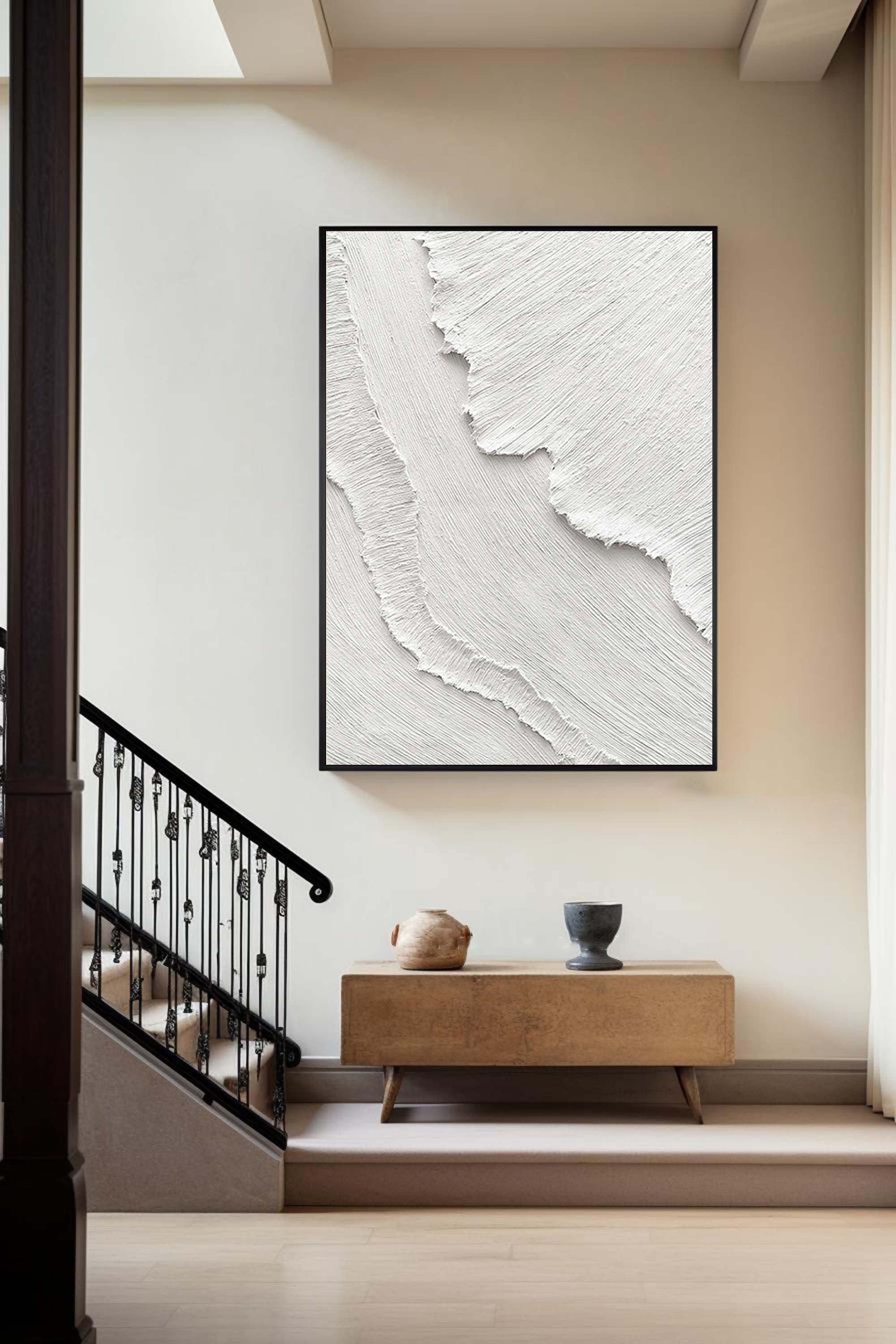 White Abstract Painting #LL 014