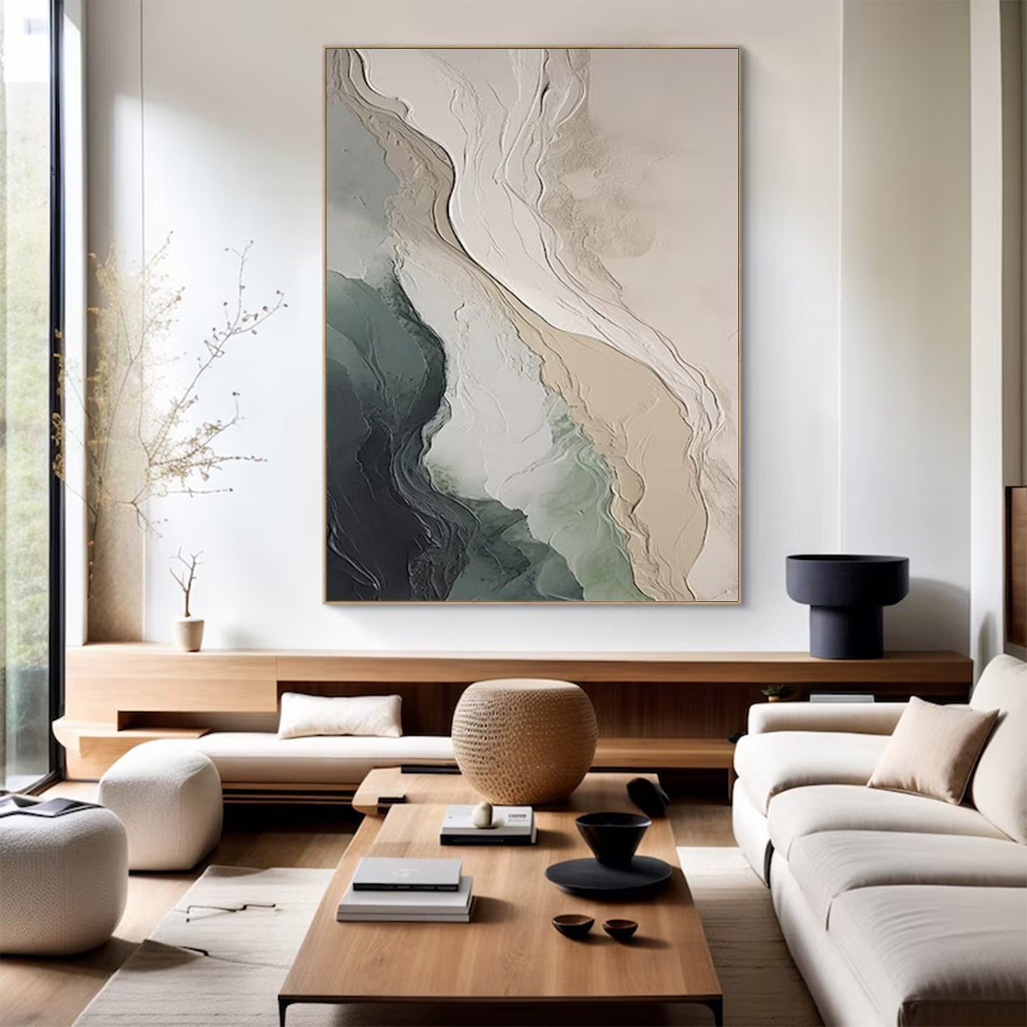 Large Contemporary Abstract Organic Art | ArtvistaGallery  #WGA 018