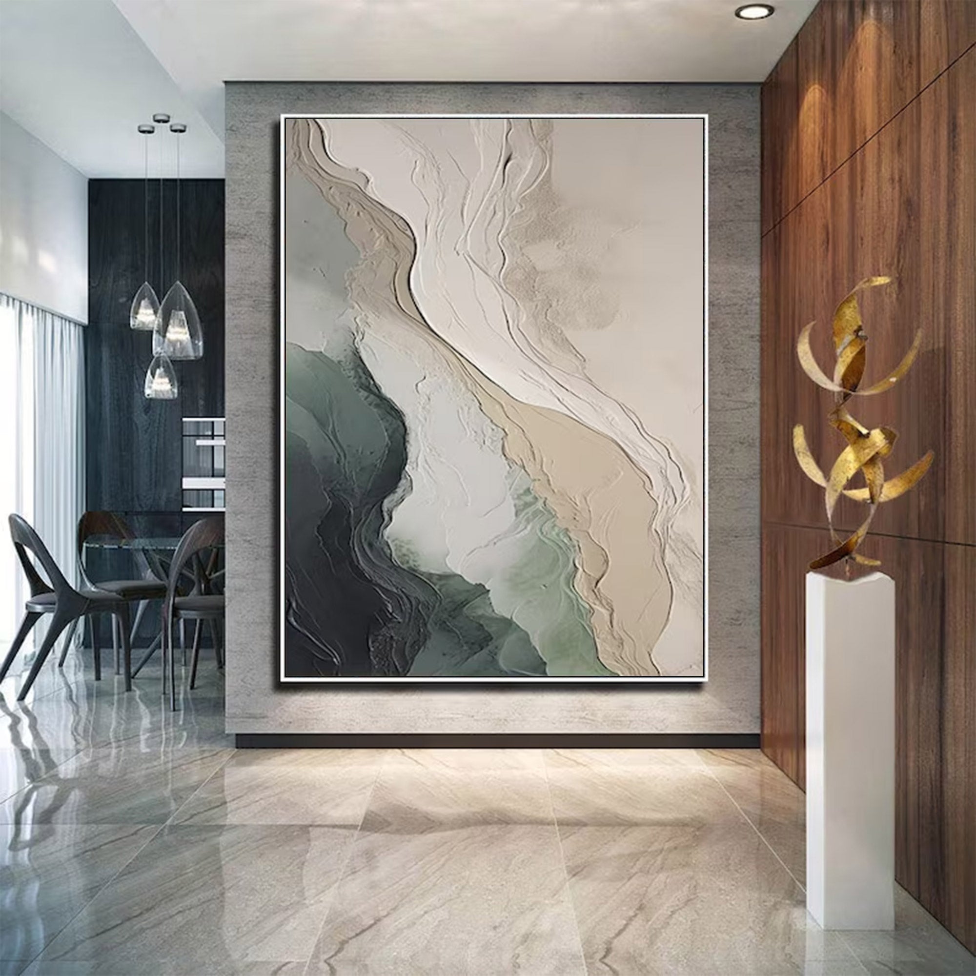 Large Contemporary Abstract Organic Art | ArtvistaGallery  #WGA 018