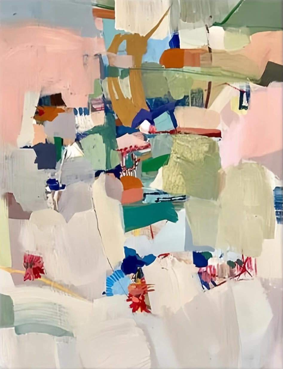 Modern Large Layered Colorful Art | ArtvistaGallery  #WG 111