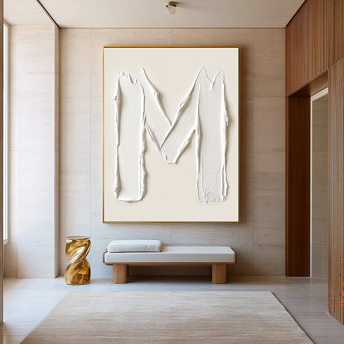 A Gesture Toward The Infinite Large White Abstract Textured Wall Art Sculptural Relief Contemporary Minimalist Artwork