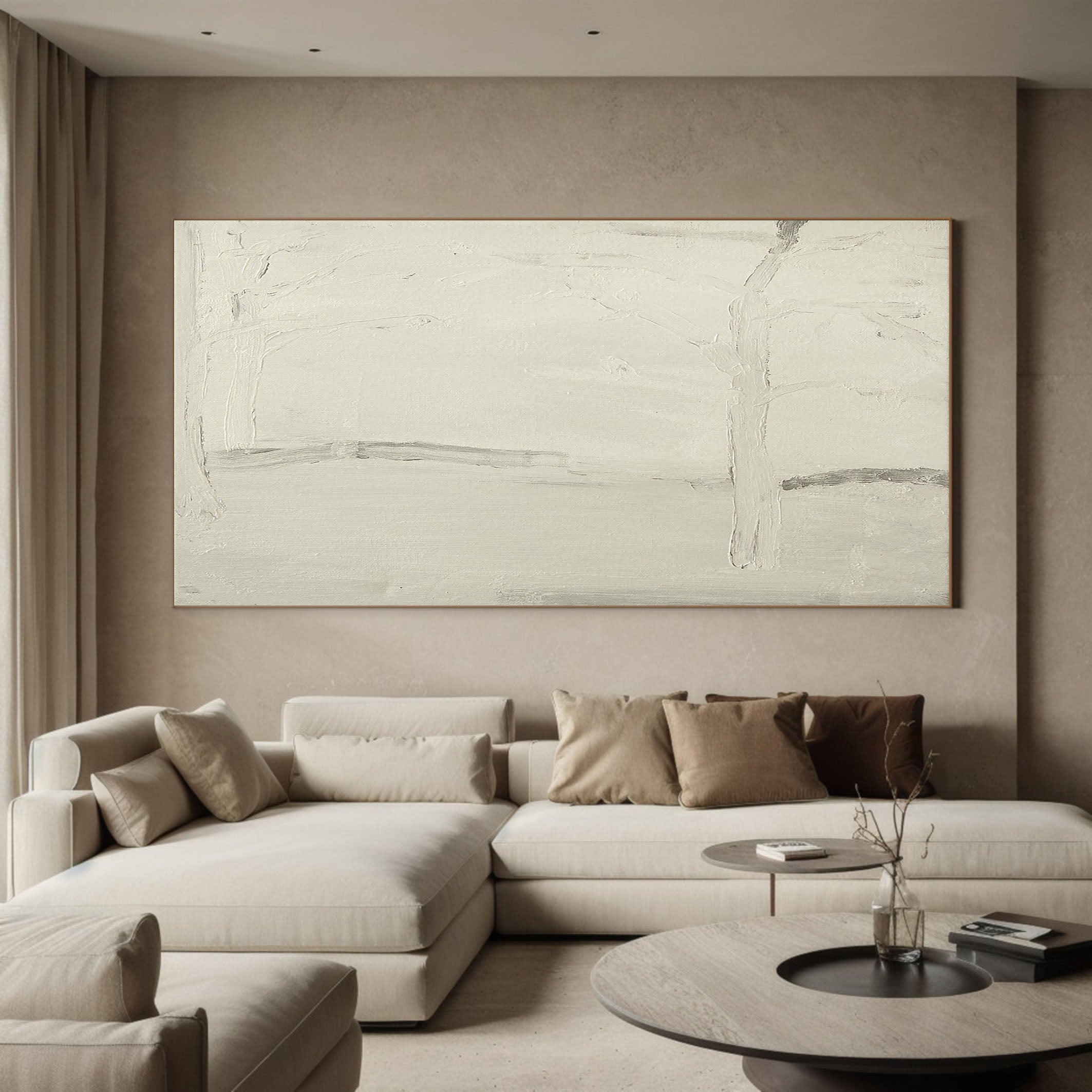 Minimalist Neutral on Neutral, Subtle Line Variation #BGA 060