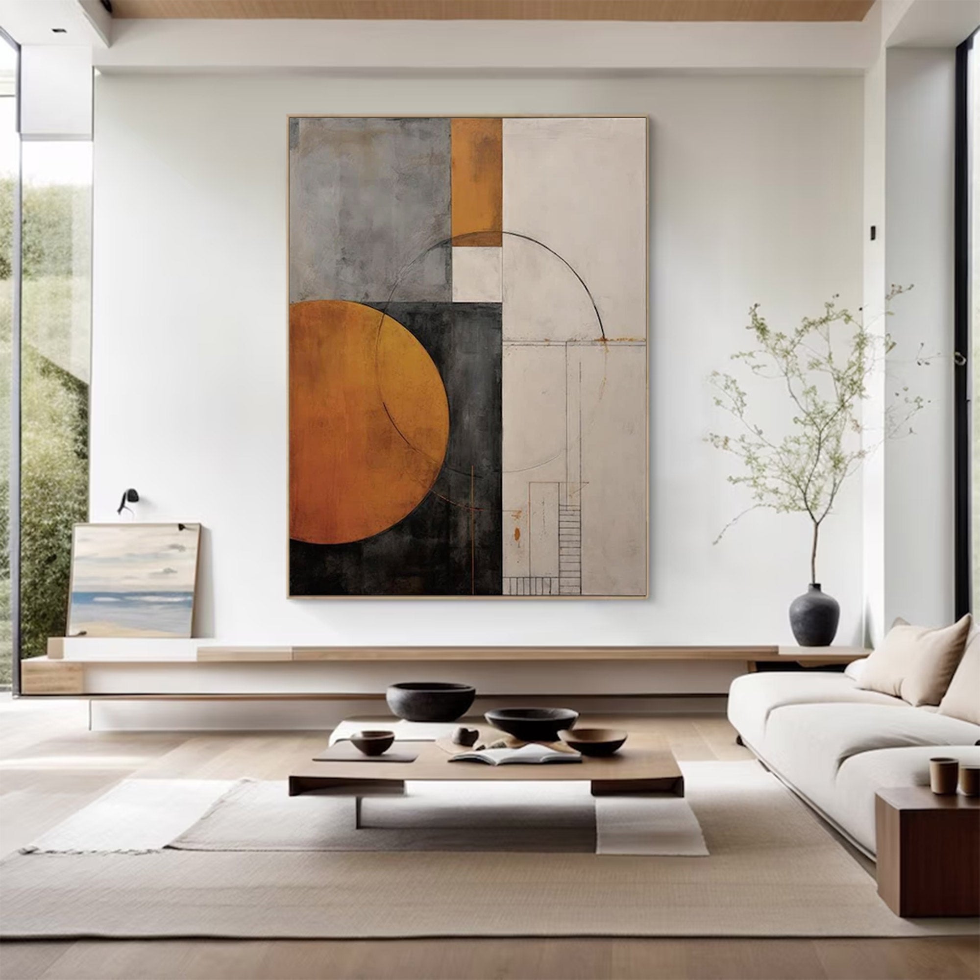 Modern Large Urban Abstract Art | ArtvistaGallery  #WGA 002