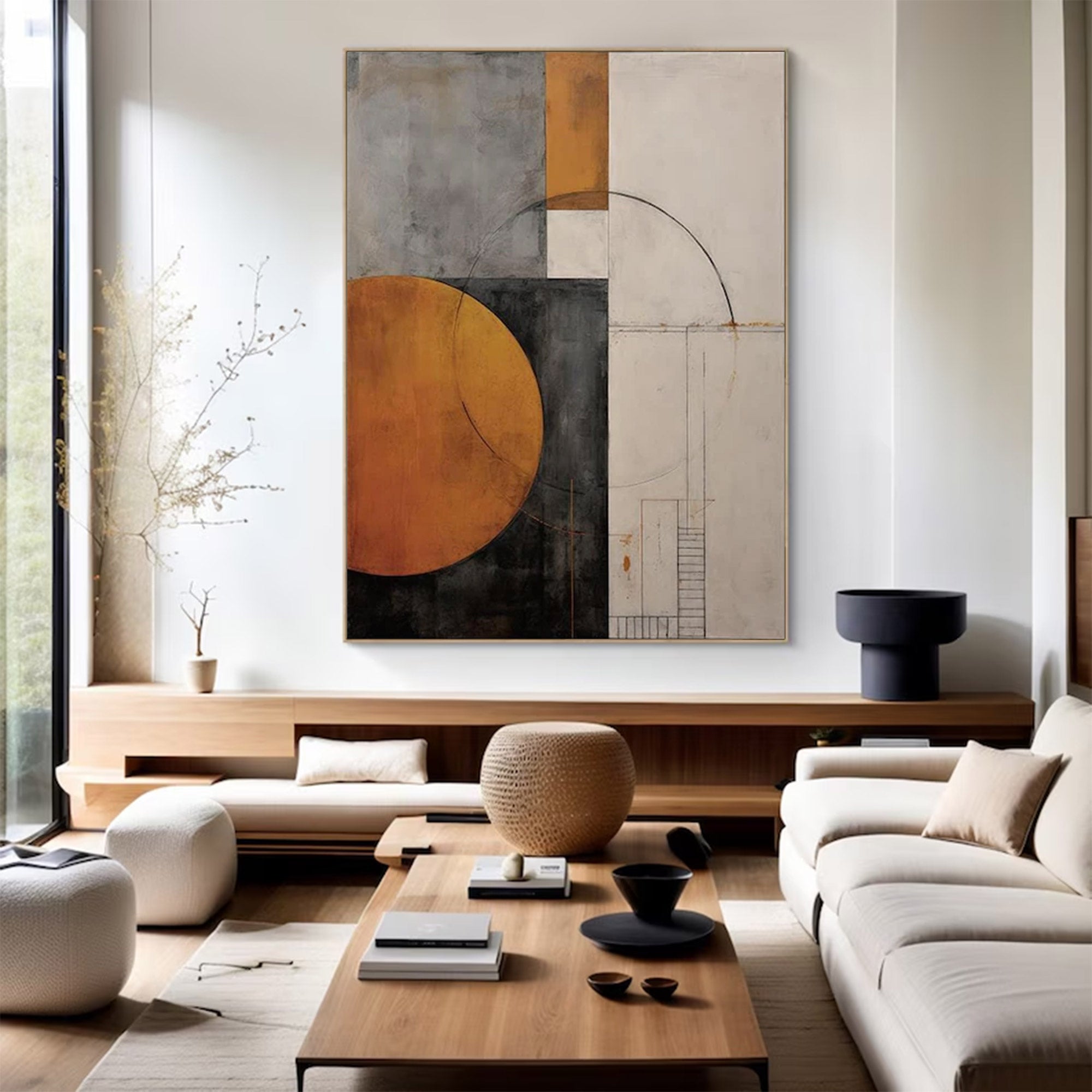 Modern Large Urban Abstract Art | ArtvistaGallery  #WGA 002