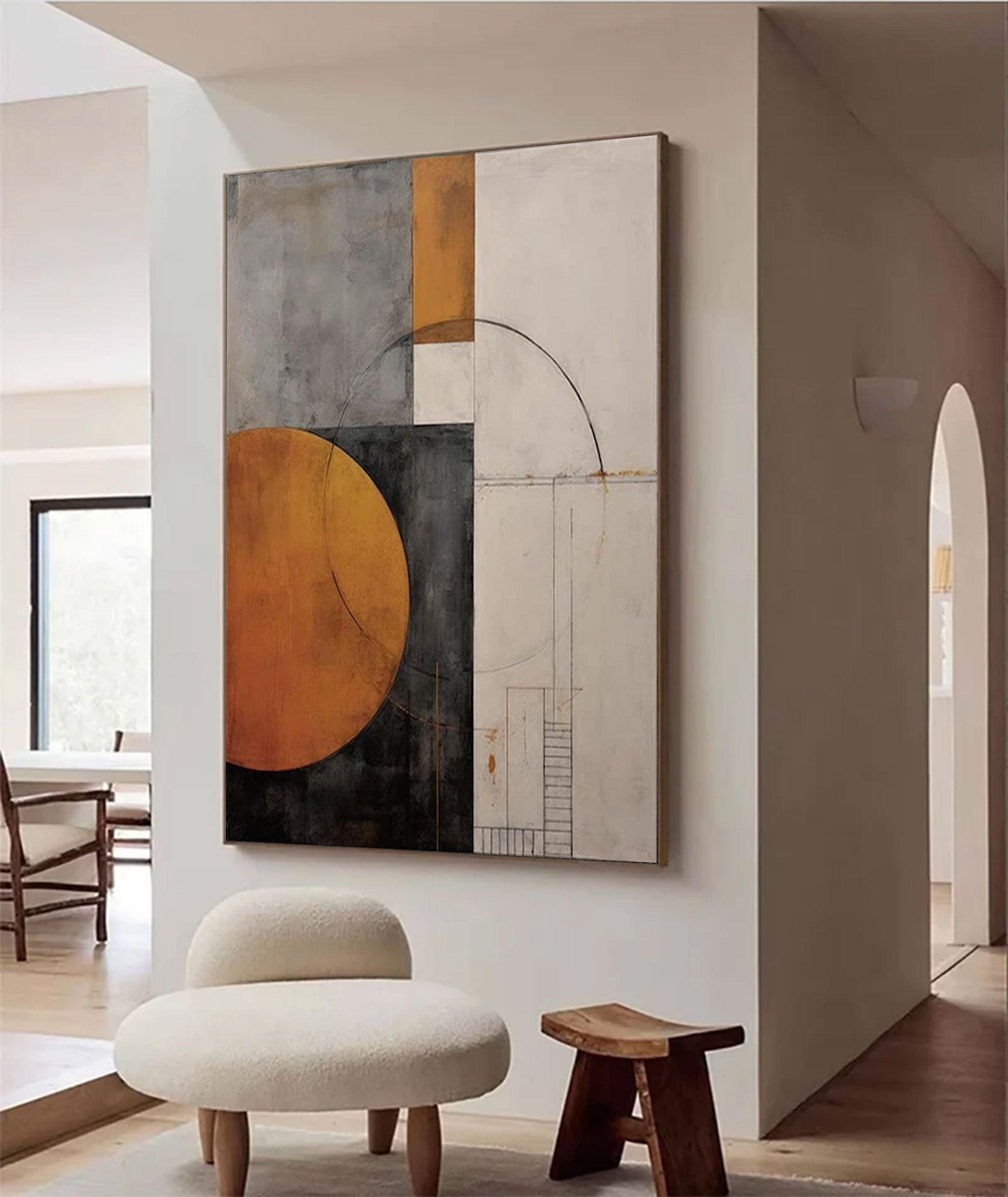 Modern Large Urban Abstract Art | ArtvistaGallery  #WGA 002