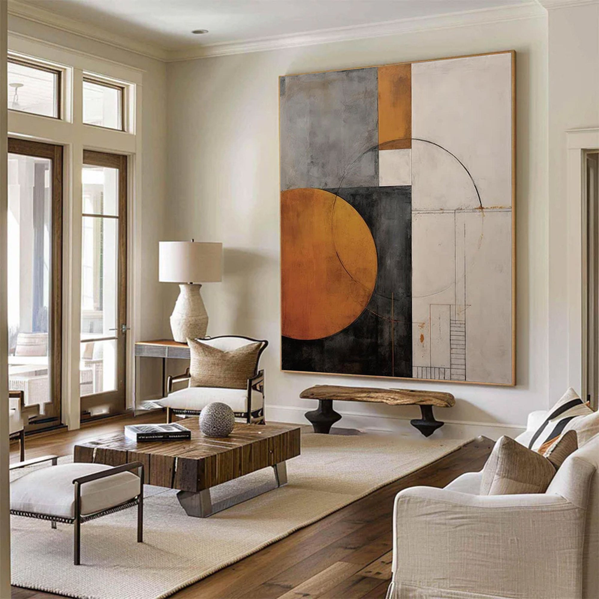Modern Large Urban Abstract Art | ArtvistaGallery  #WGA 002