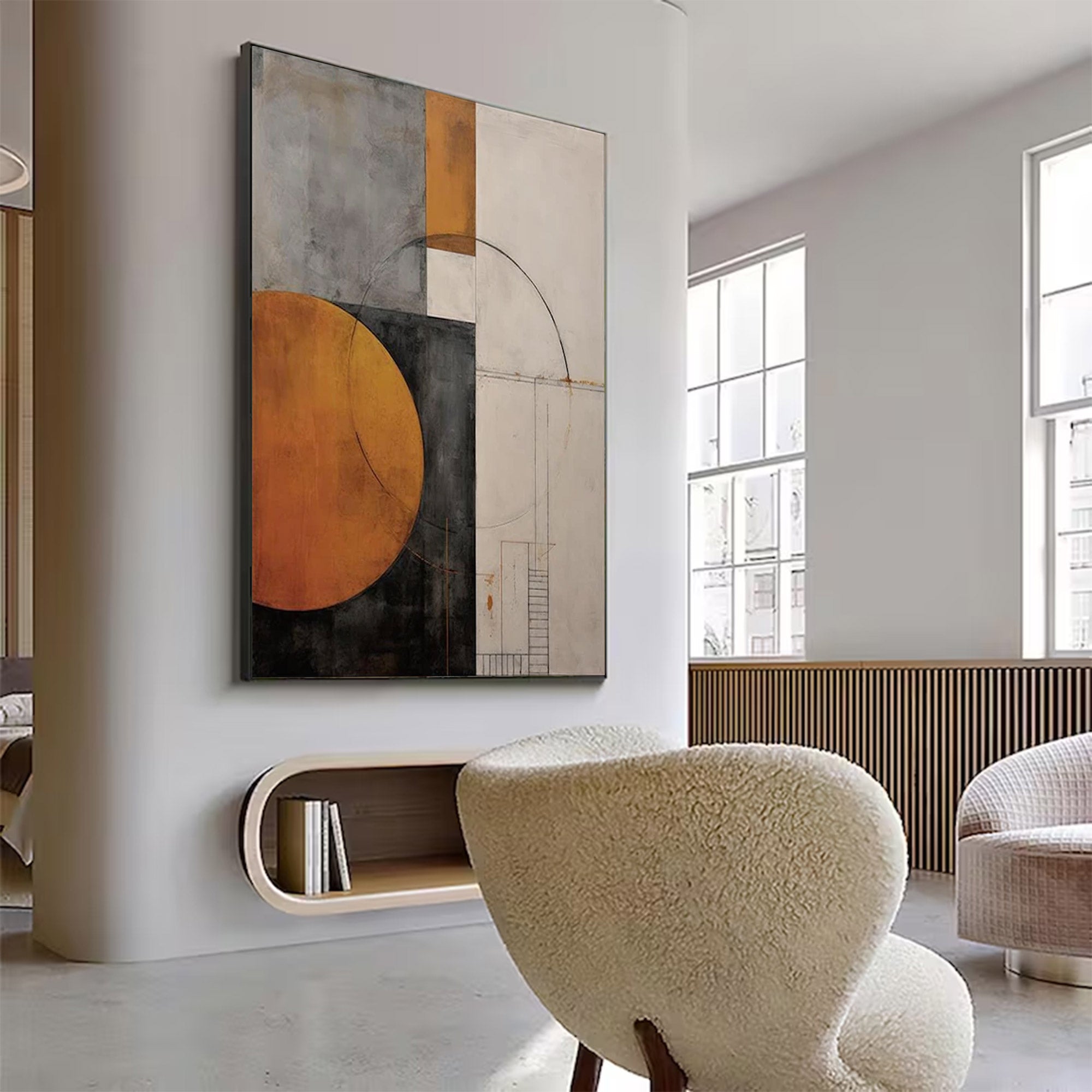 Modern Large Urban Abstract Art | ArtvistaGallery  #WGA 002