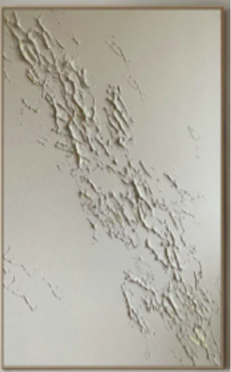 An abstract textured wall art panel.
