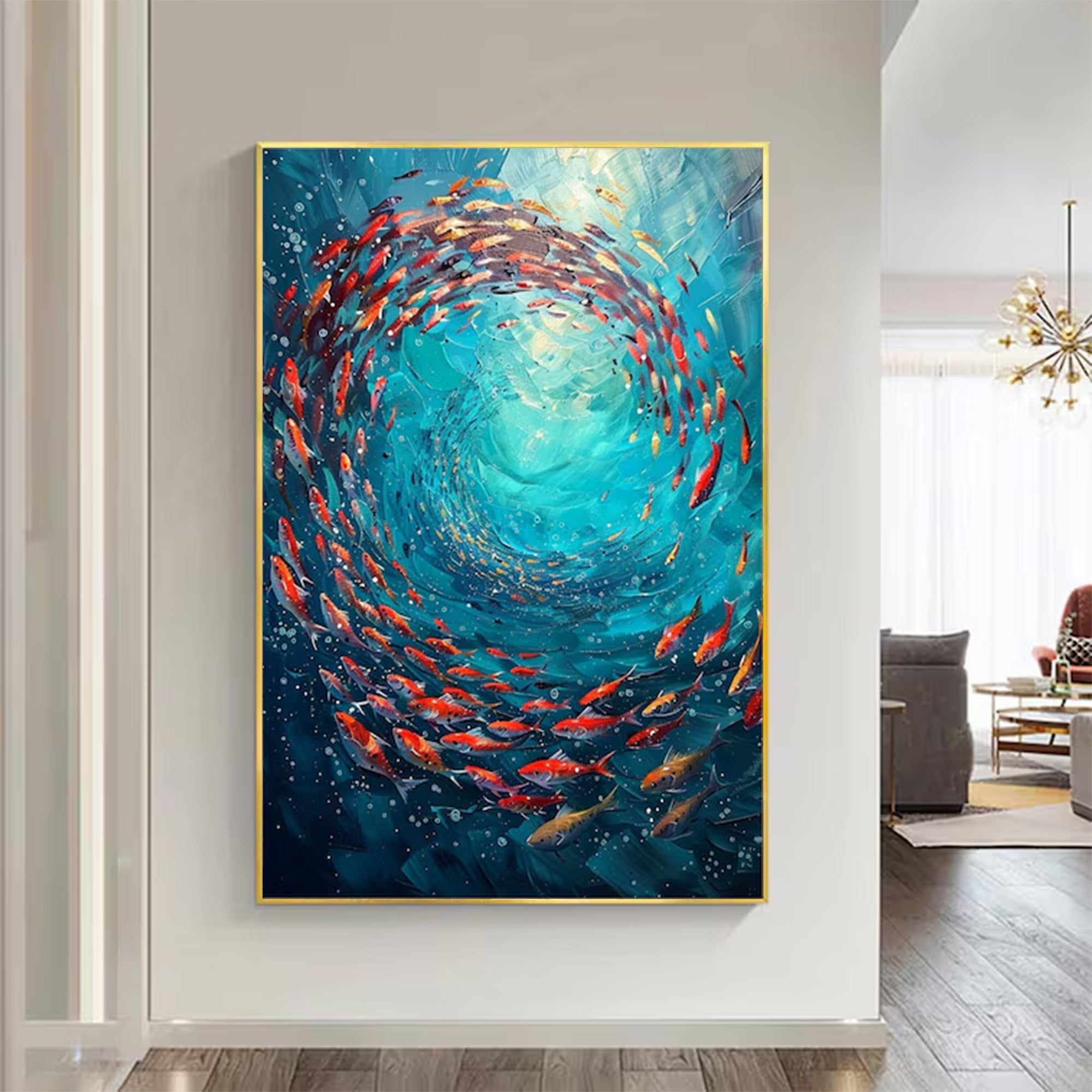 Large Modern Abstract Ocean Art | ArtvistaGallery  #WGA 021