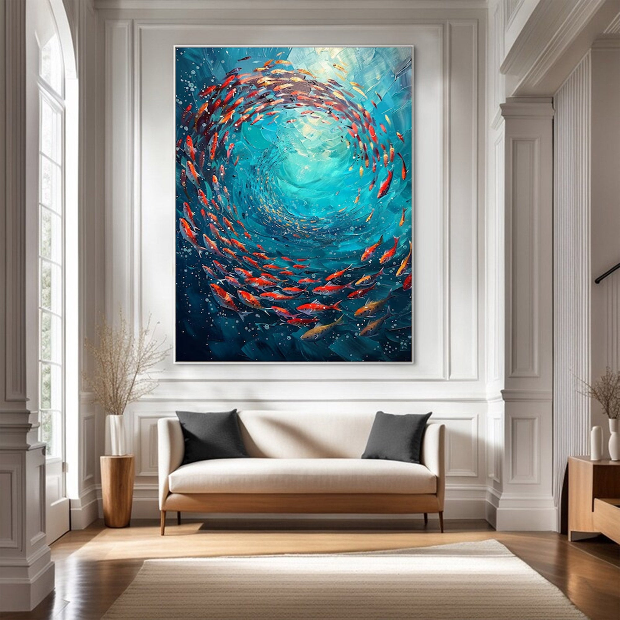 Large Modern Abstract Ocean Art | ArtvistaGallery  #WGA 021