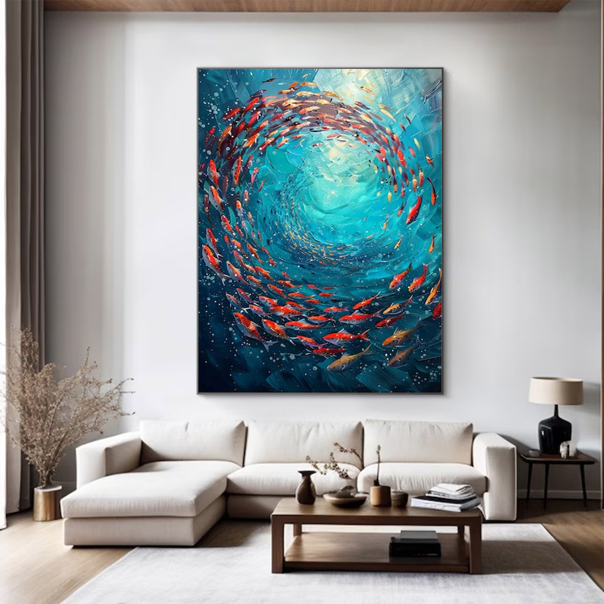 Large Modern Abstract Ocean Art | ArtvistaGallery  #WGA 021