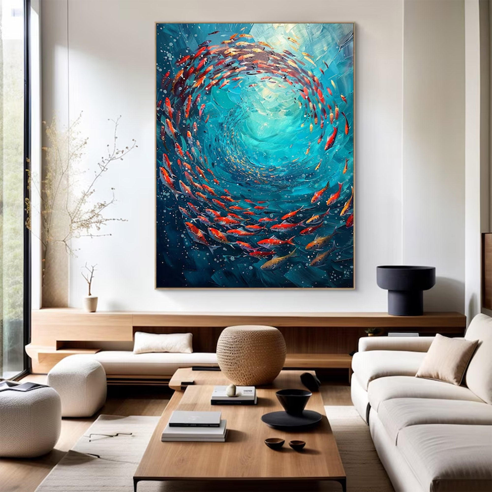 Large Modern Abstract Ocean Art | ArtvistaGallery  #WGA 021