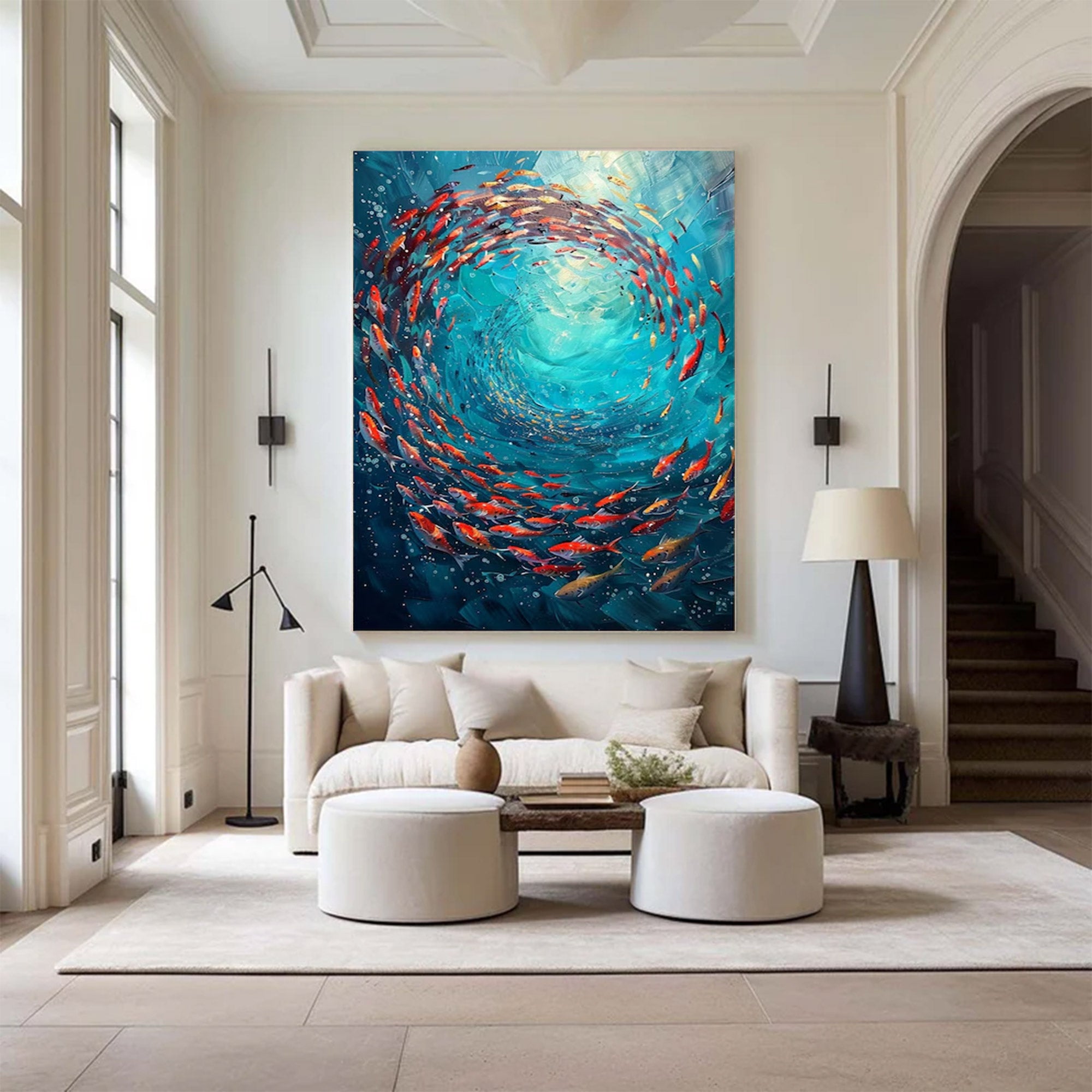 Large Modern Abstract Ocean Art | ArtvistaGallery  #WGA 021
