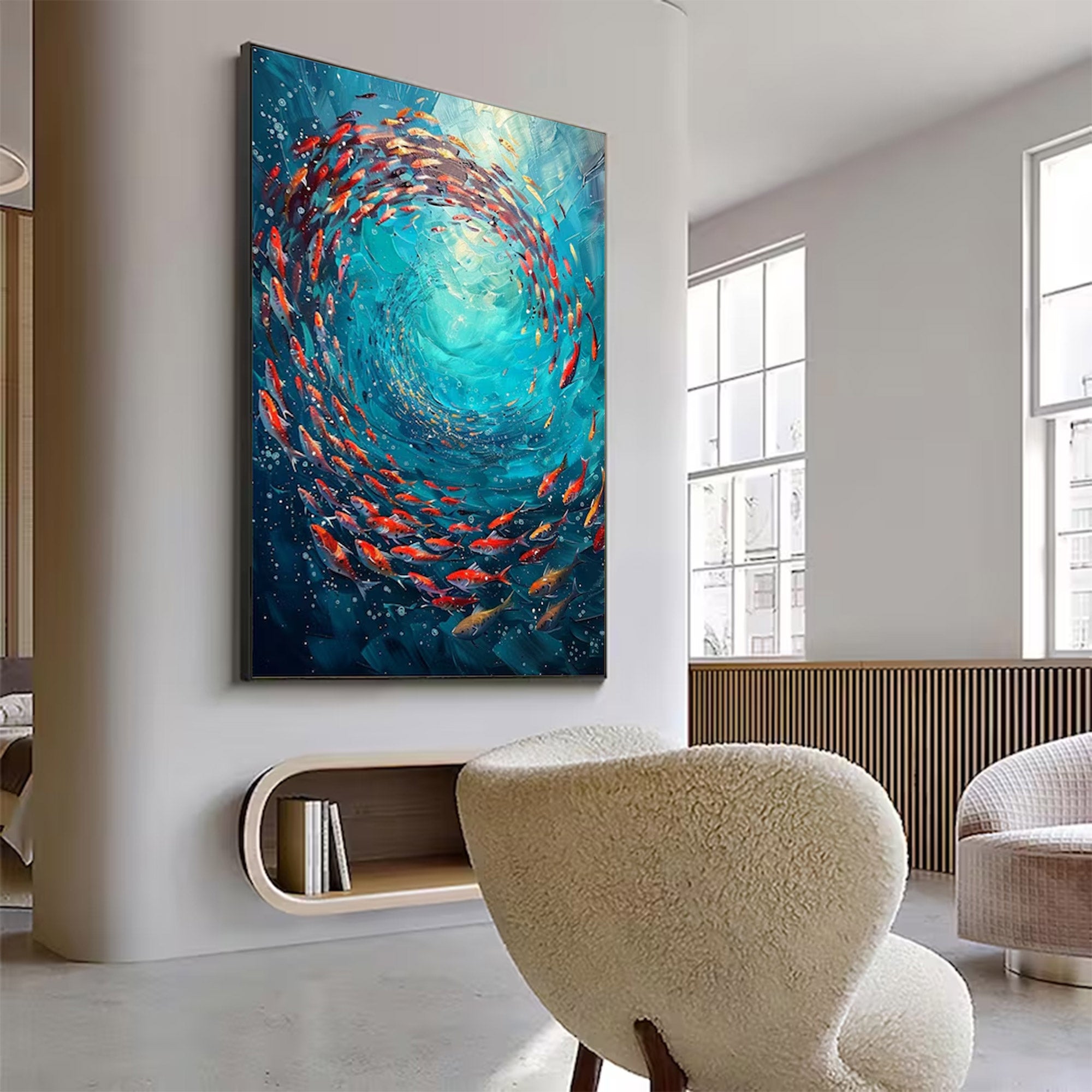 Large Modern Abstract Ocean Art | ArtvistaGallery  #WGA 021