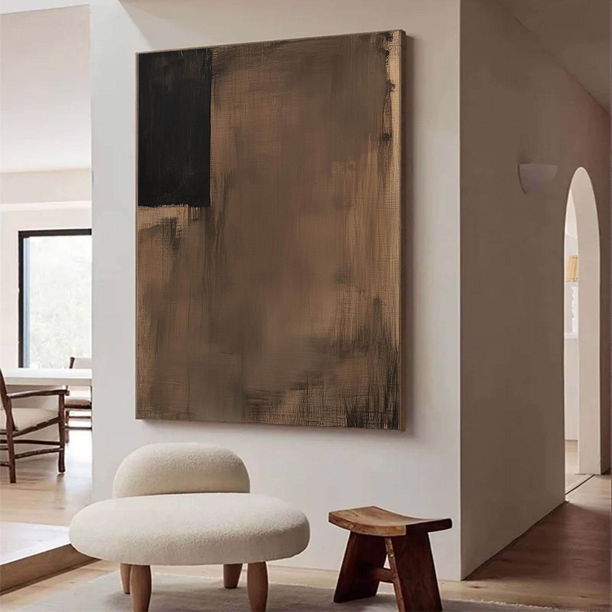 Modern Large Brown Abstract Art | ArtvistaGallery  #WG 114
