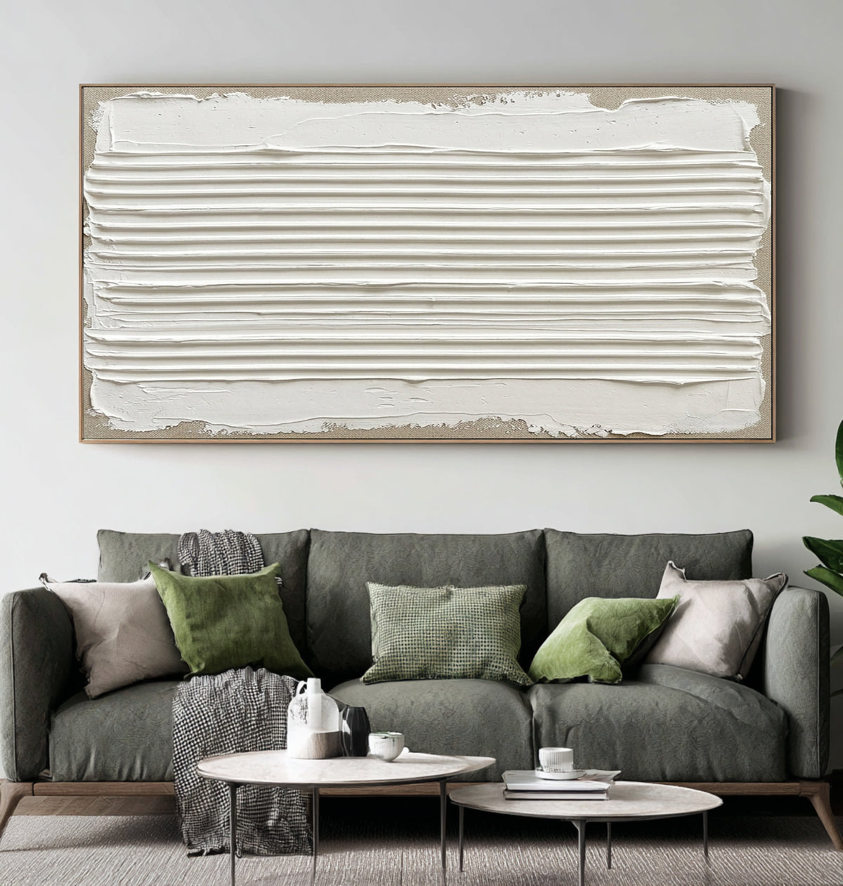 Traces Left By Moving Water Large Textured Wall Art Horizontal Relief Painting Modern Abstract Home Decor