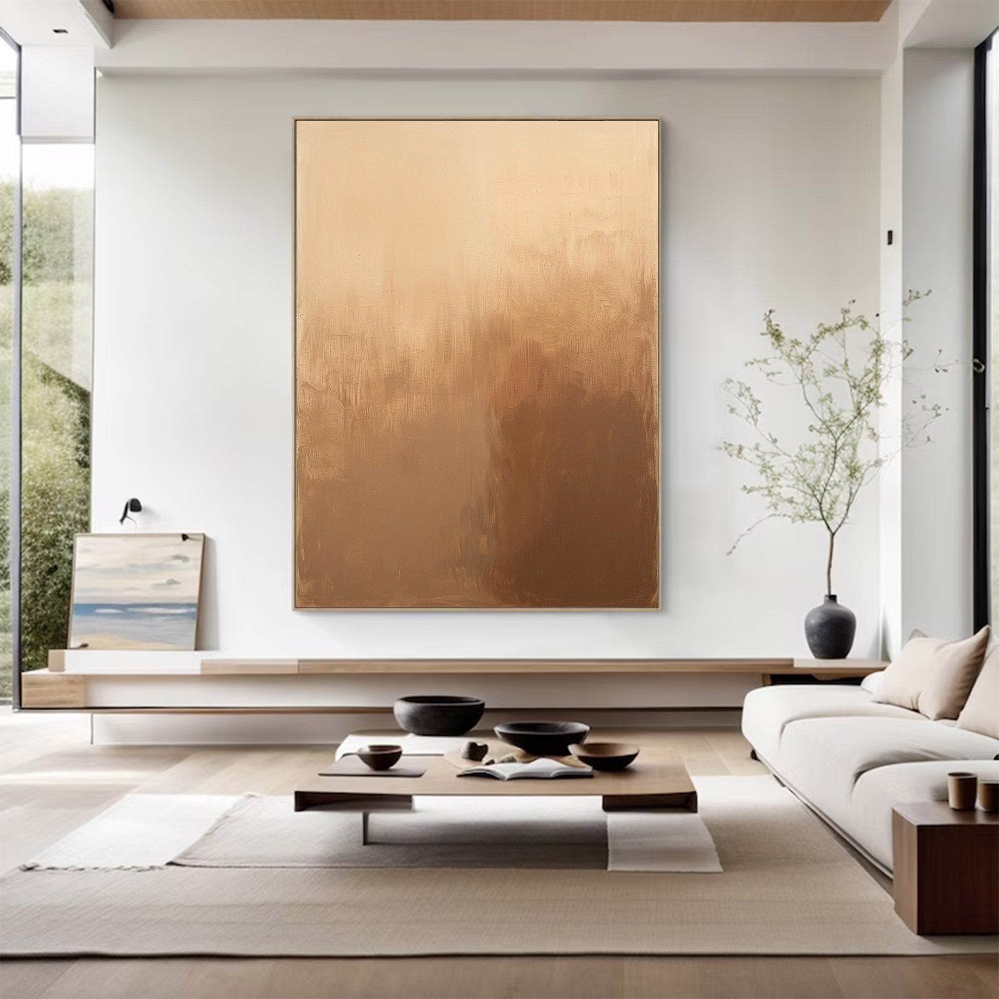 Modern Large Earth-Toned Art | ArtvistaGallery  #WG 122
