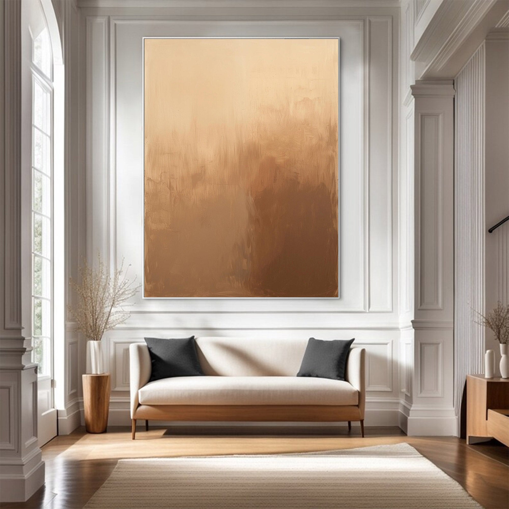 Modern Large Earth-Toned Art | ArtvistaGallery  #WG 122