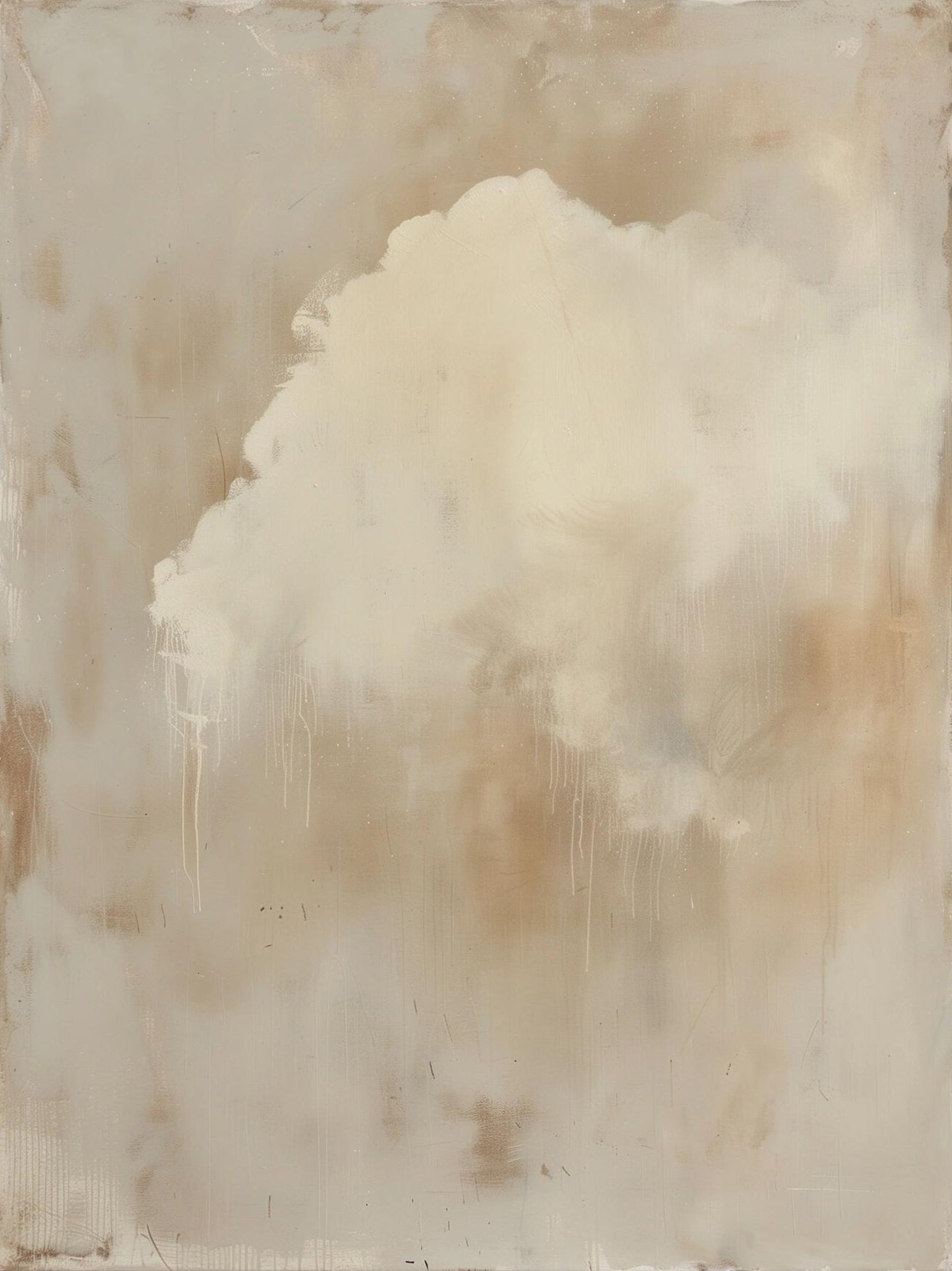 Contemporary Large Neutral Abstract Decor | ArtvistaGallery  #WG 120