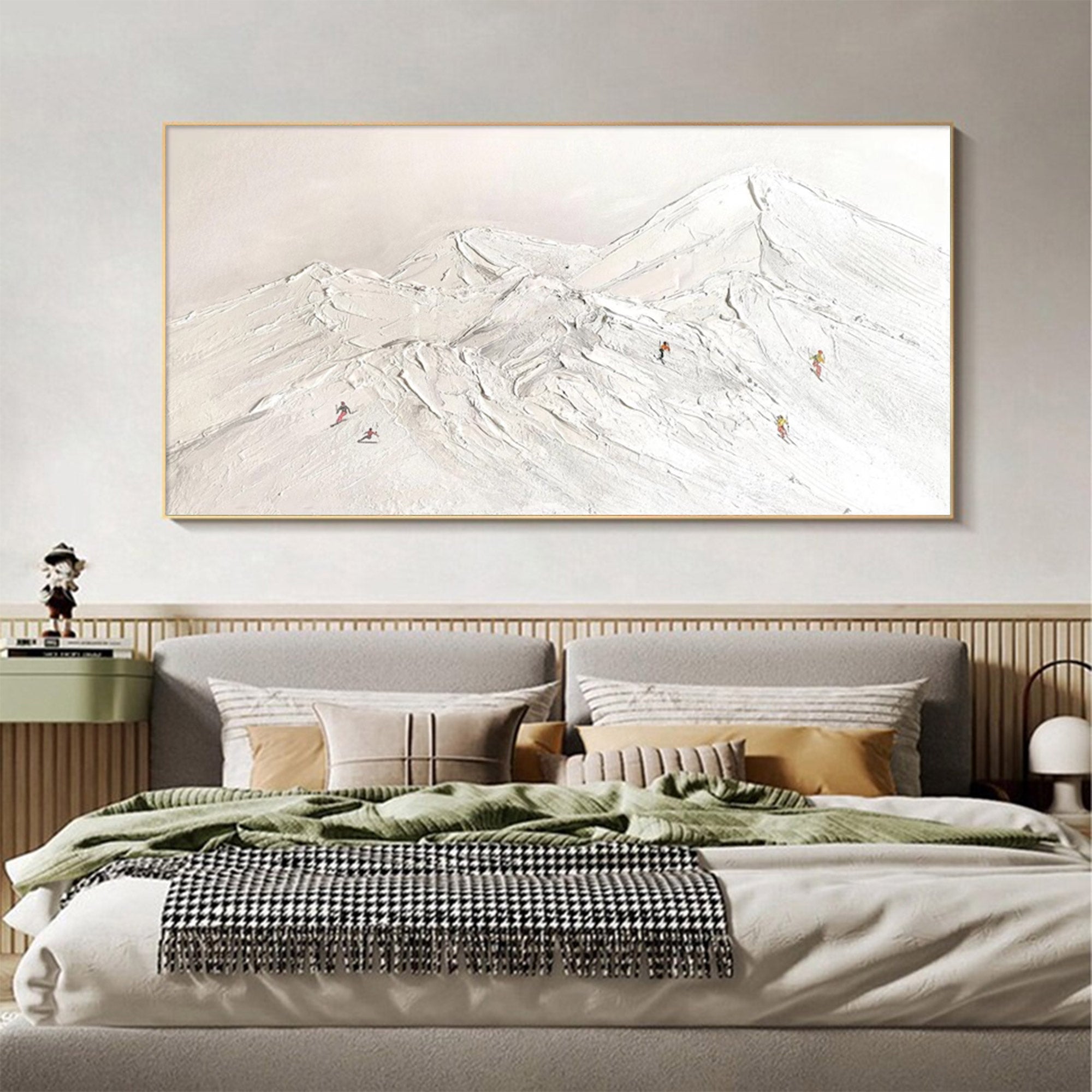 Large Abstract Monochromatic Mountain Art | ArtvistaGallery  #WGA 036