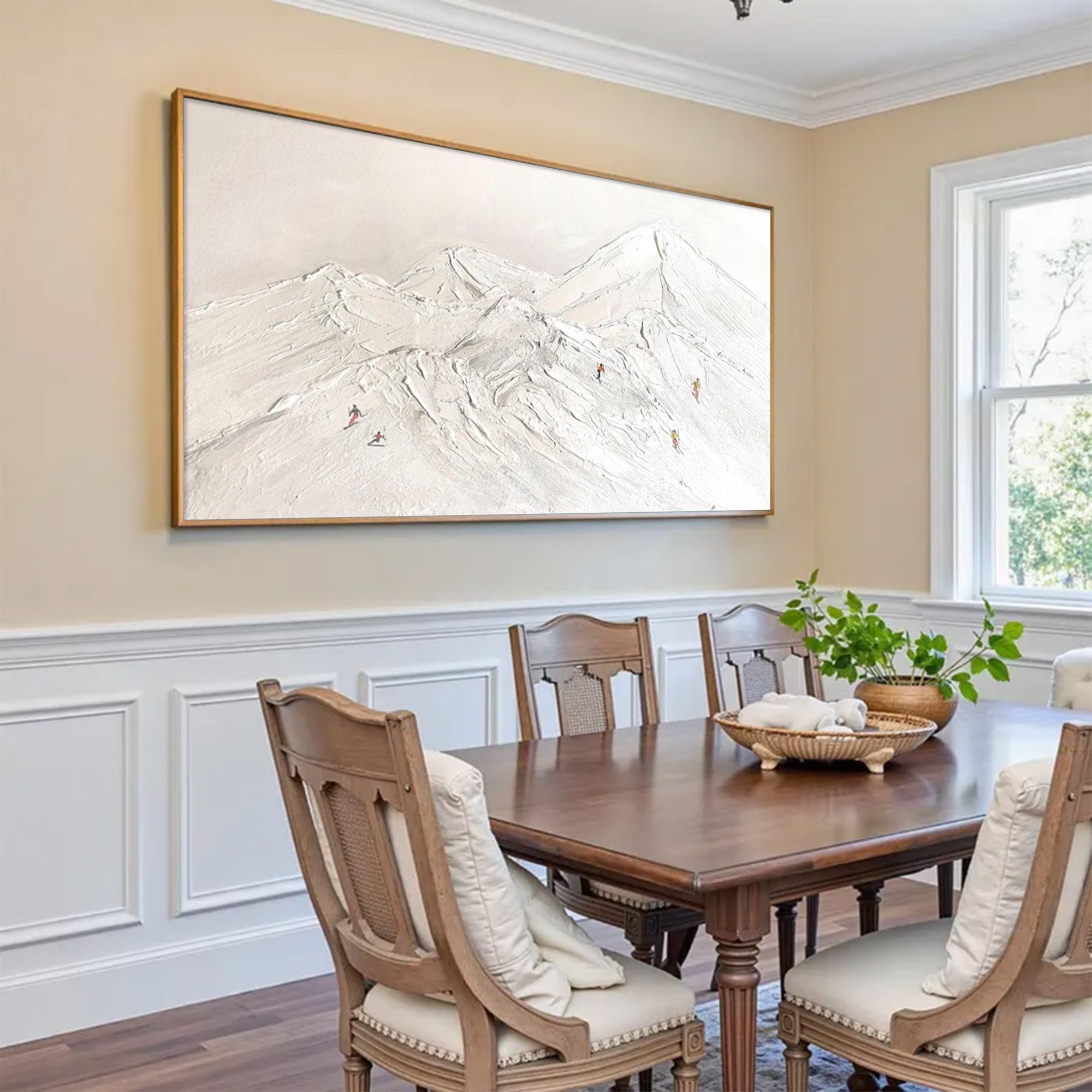 Large Abstract Monochromatic Mountain Art | ArtvistaGallery  #WGA 036