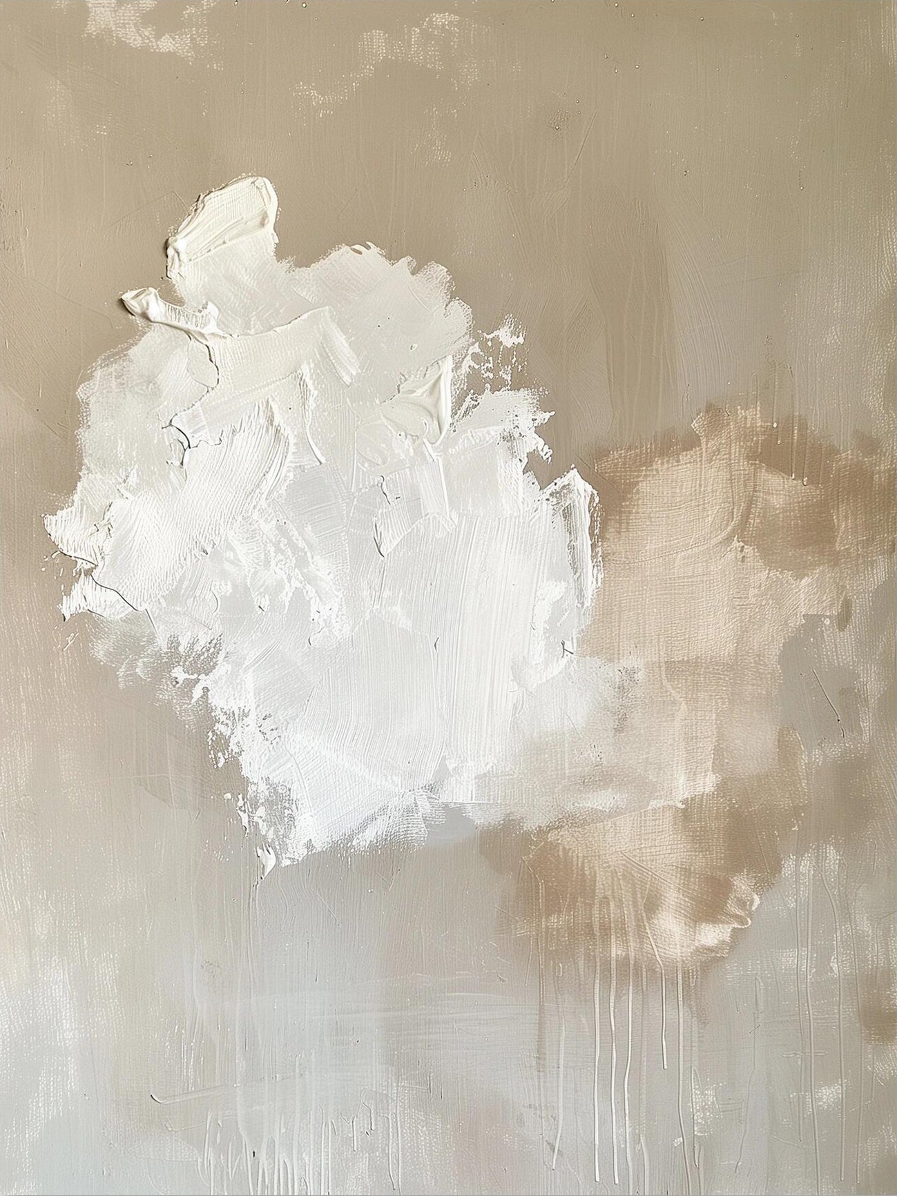 Large Abstract Minimalist Cloud Art | ArtvistaGallery  #WG 121