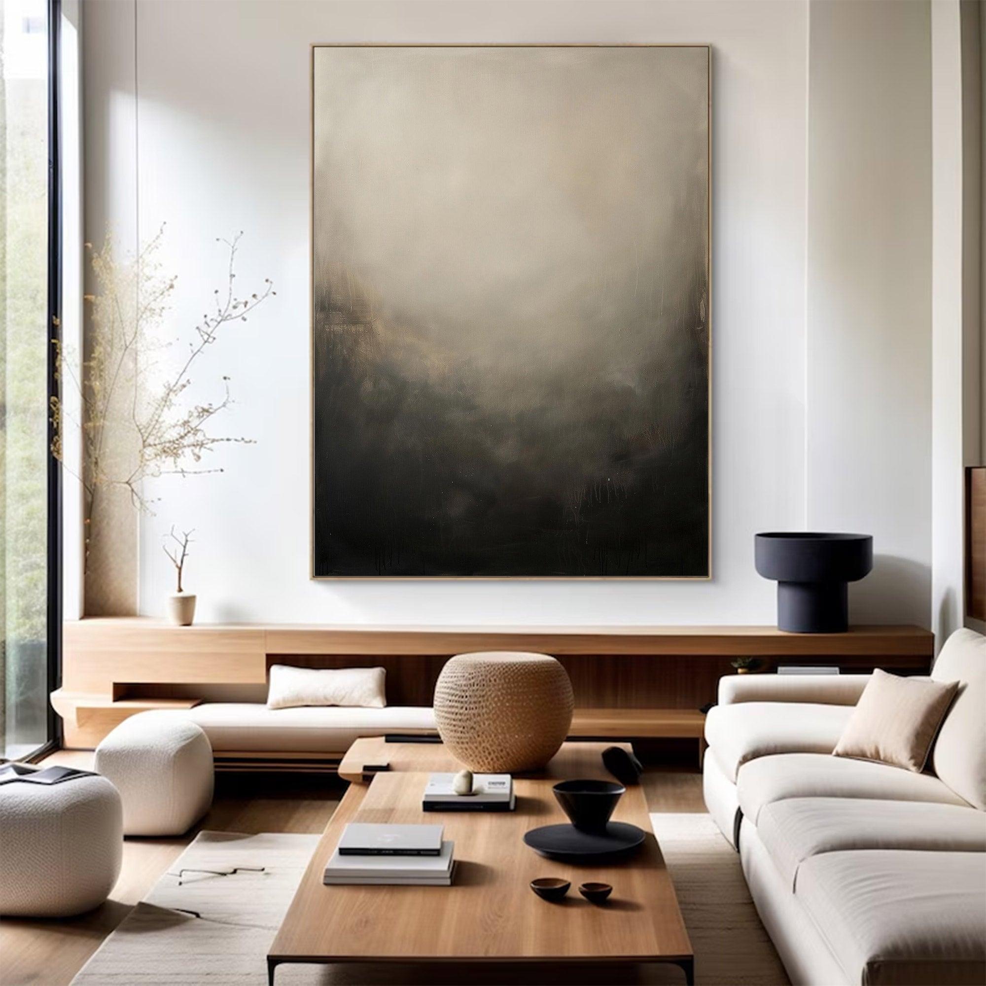 Large Abstract Modern Neutral Art | ArtvistaGallery  #WG 123