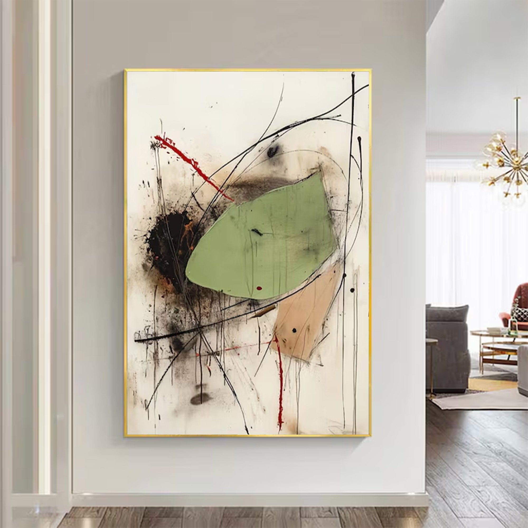 Modern Large Abstract Dynamic Art | ArtvistaGallery  #WG 125