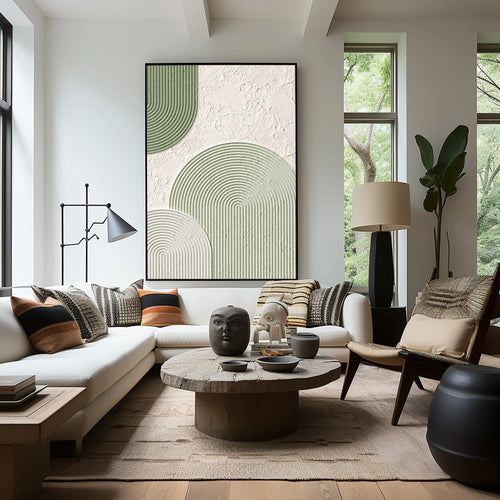 Sage Arch Motif Contemporary Wall Art #GM 007