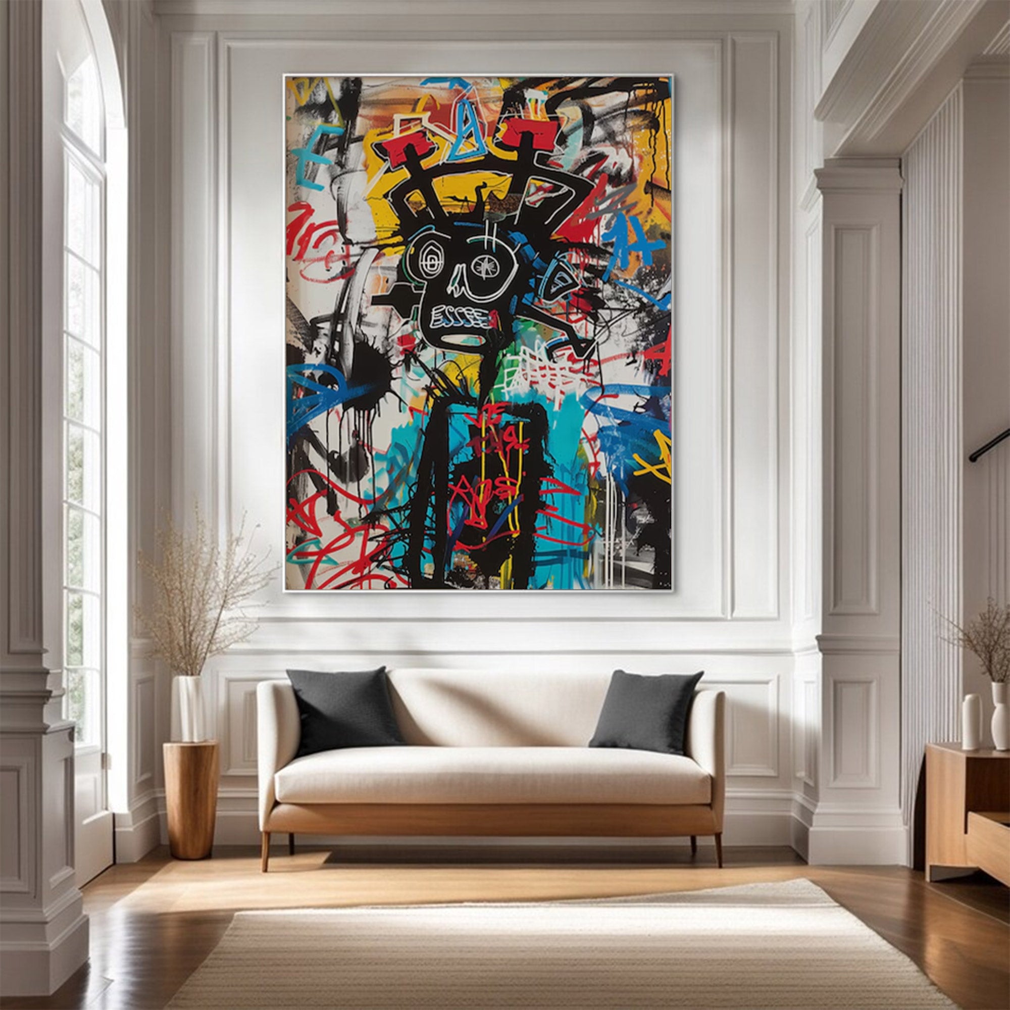 Large Modern Neo-Expressionist Art | ArtvistaGallery  #WGA 006