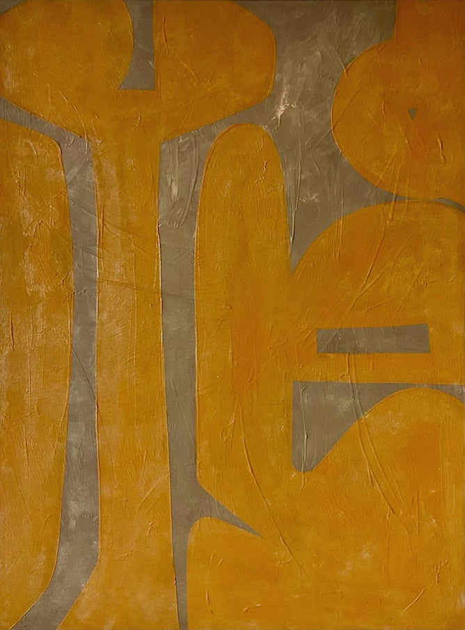 Oversized Yellow Abstract Wall Art | ArtvistaGallery  #WG 100