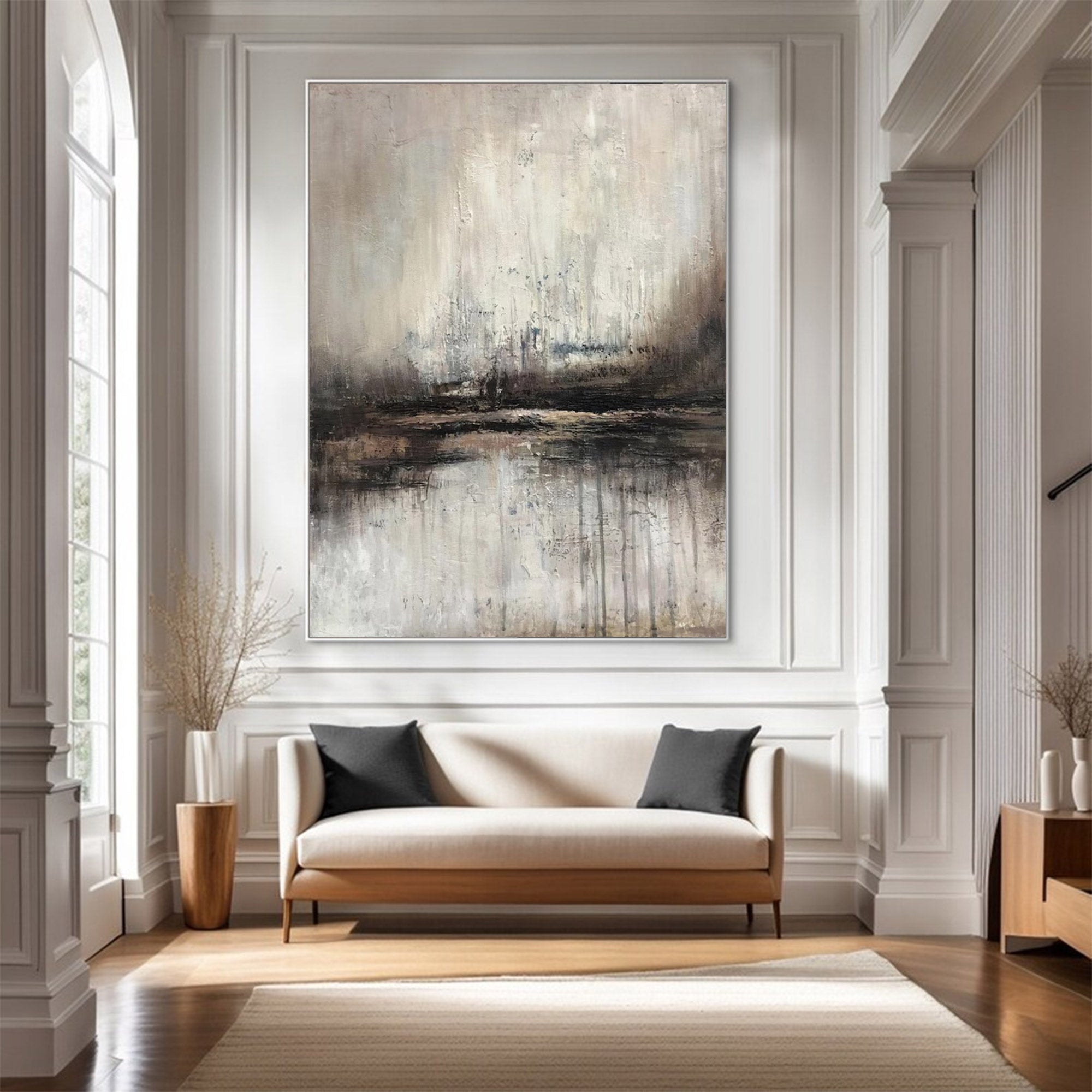 Large Abstract Moody Waterscape Art | ArtvistaGallery  #WGA 007