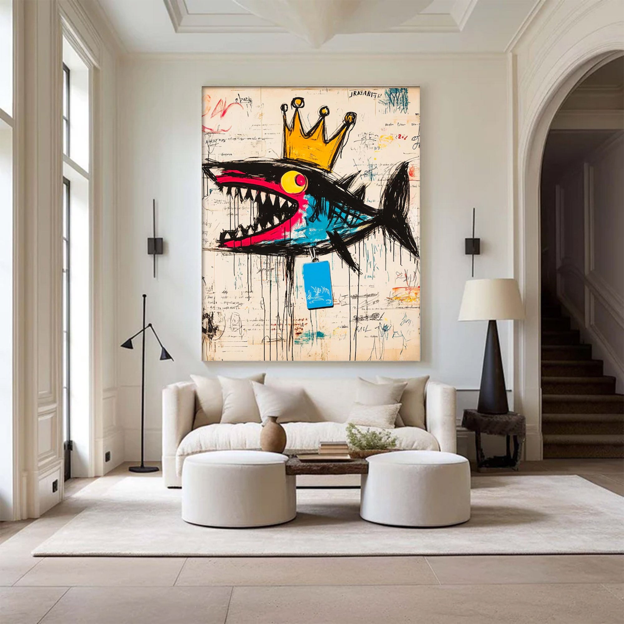 Modern Large Urban Abstract Art | ArtvistaGallery  #WGA 008