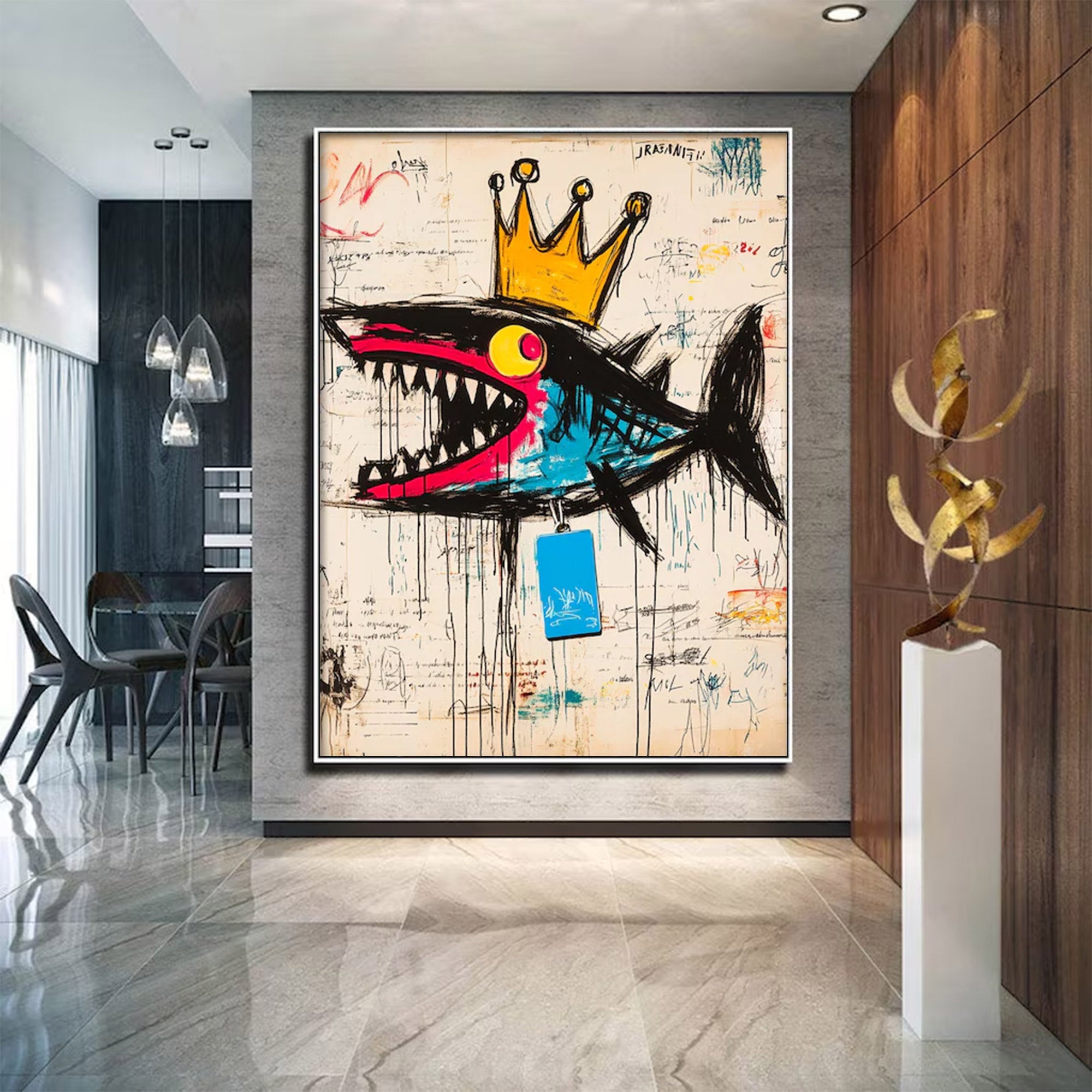 Modern Large Urban Abstract Art | ArtvistaGallery  #WGA 008
