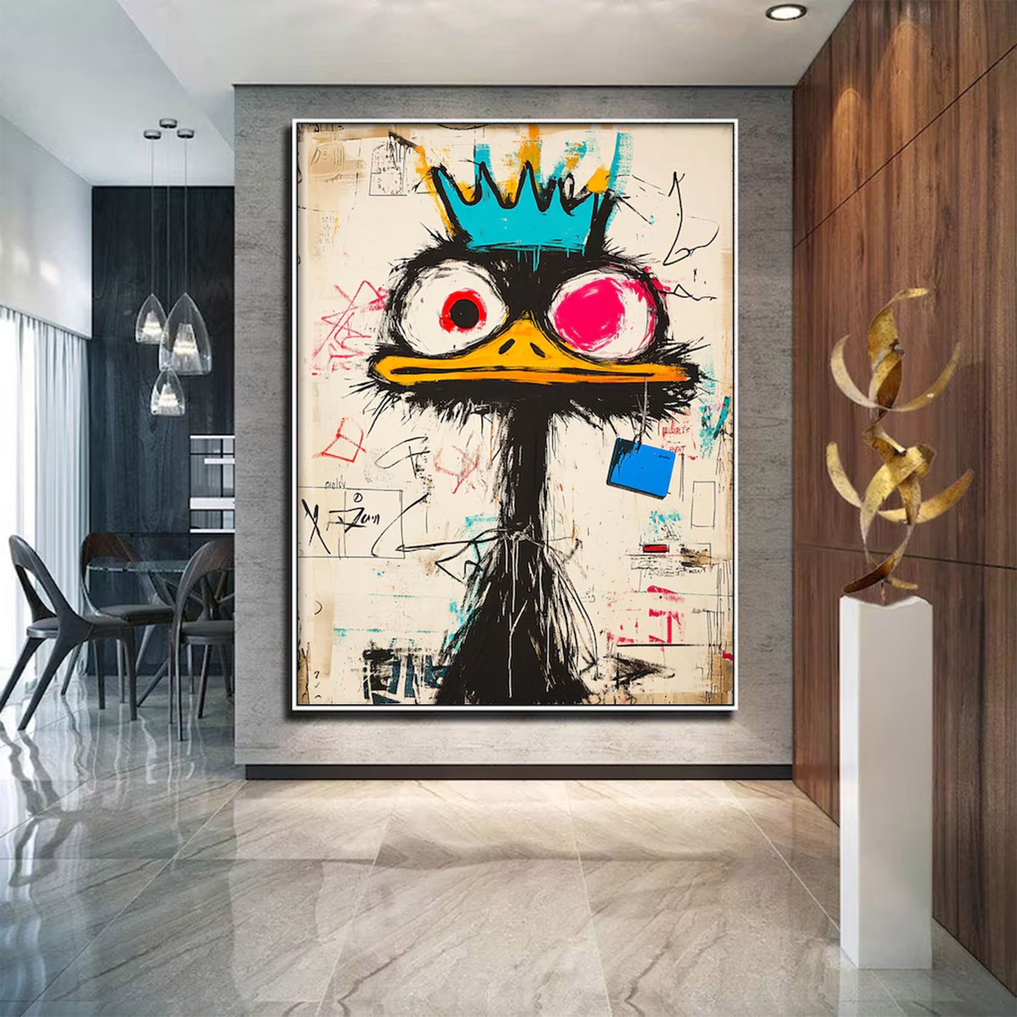 Large Mixed Media Expressive Art | ArtvistaGallery  #WGA 009