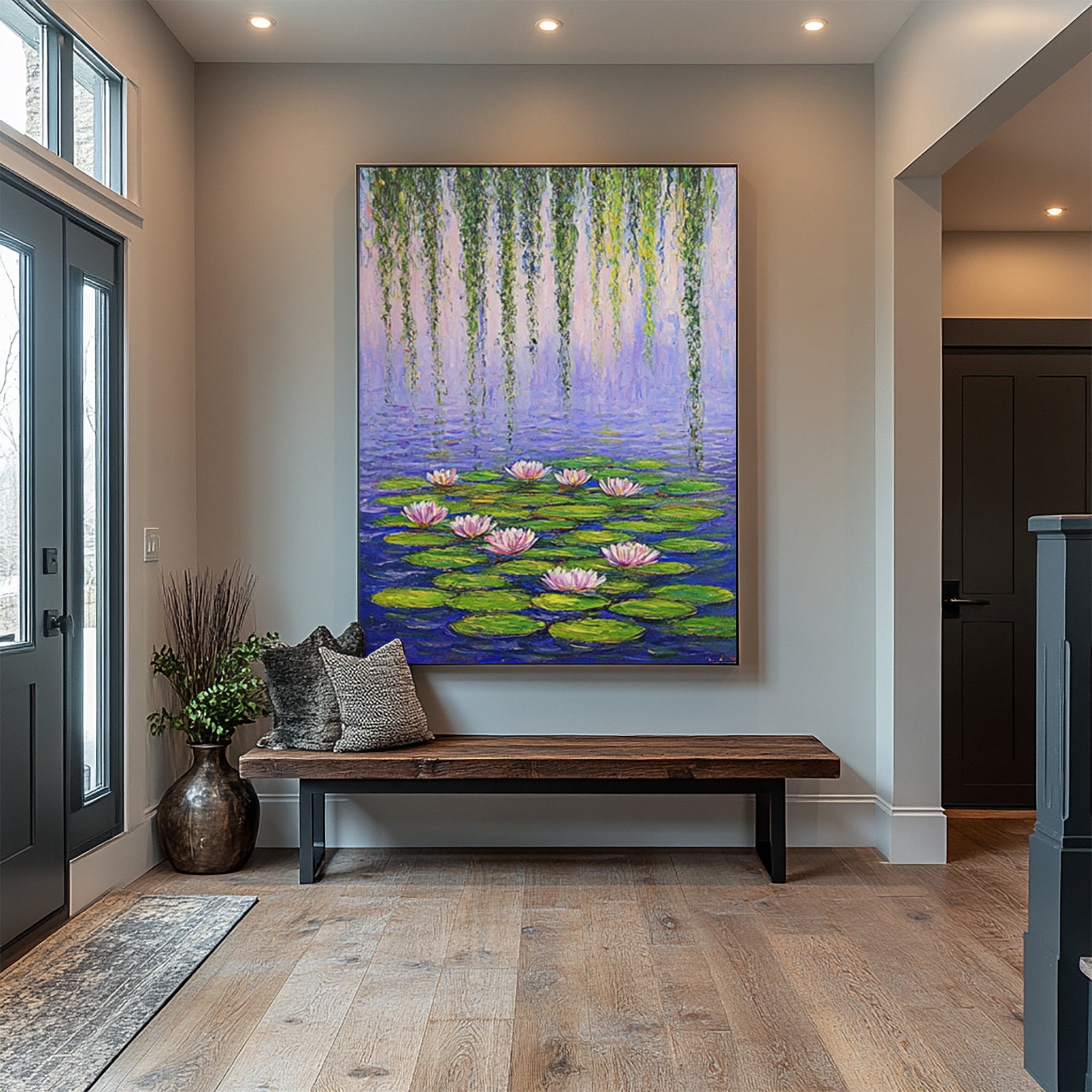Impressionistic Artwork Evoking Monet's Water Garden #BGA 279