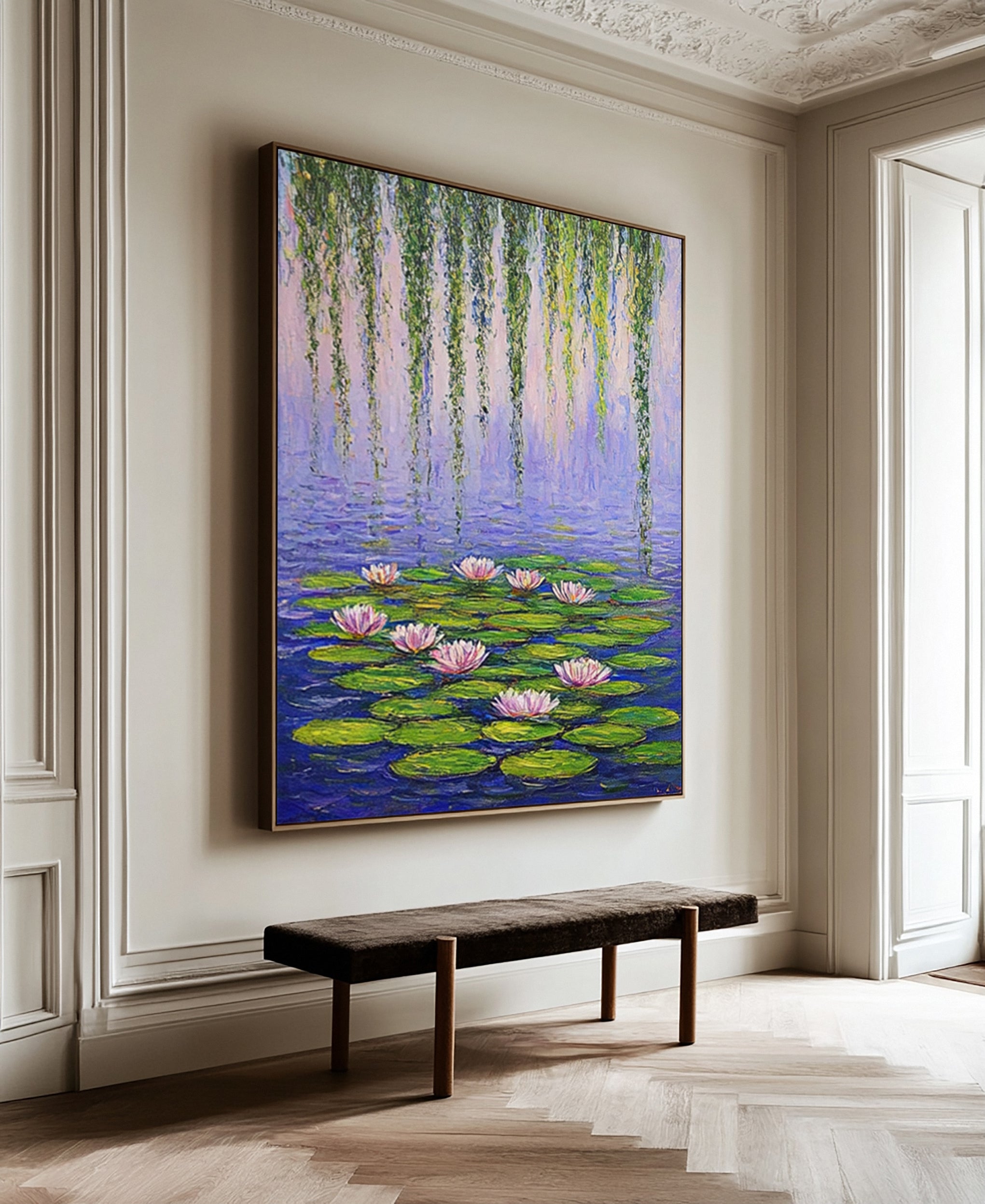 Impressionistic Artwork Evoking Monet's Water Garden #BGA 279