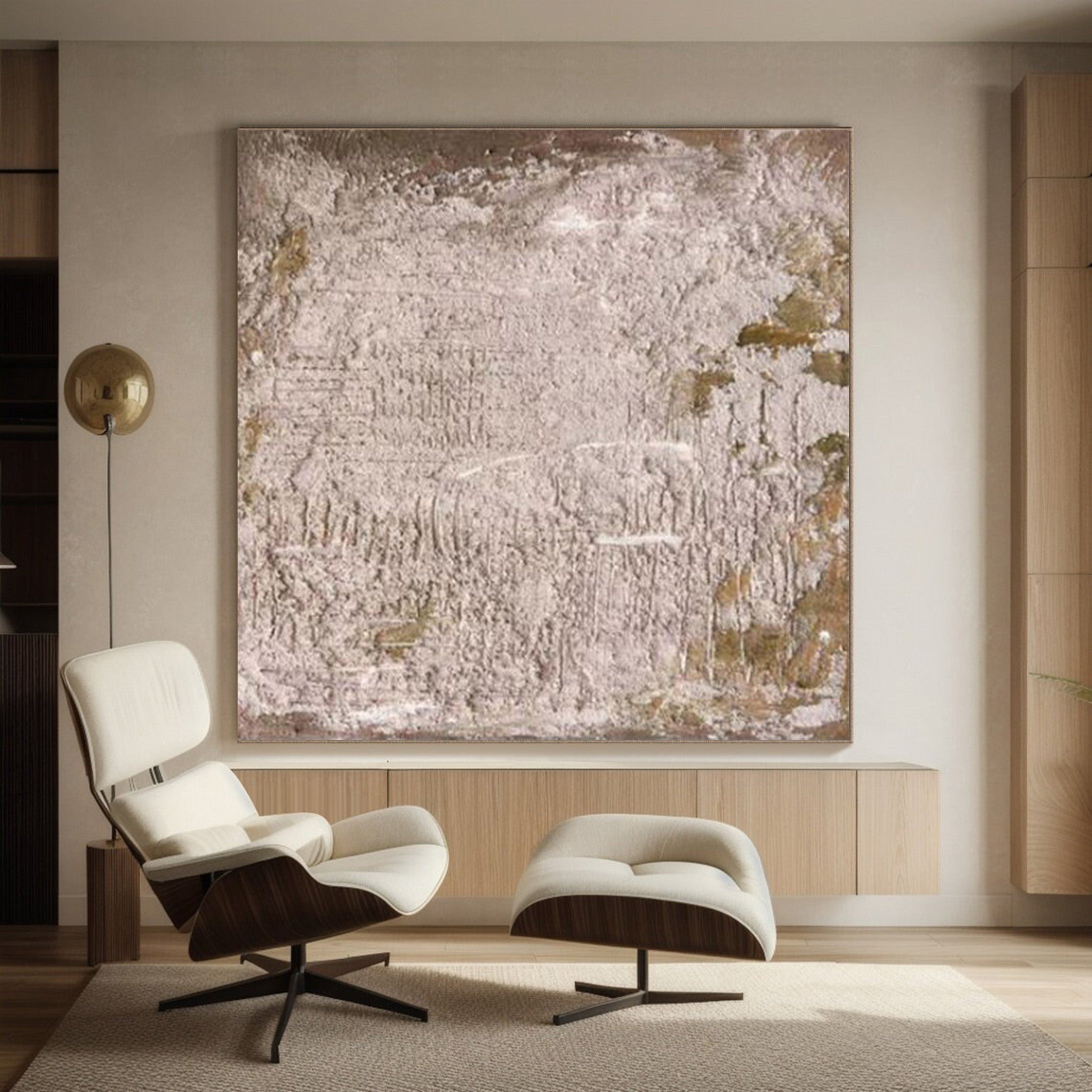 Contemporary Abstract Painting, Tactile Plaster Wall Art #BGA 156