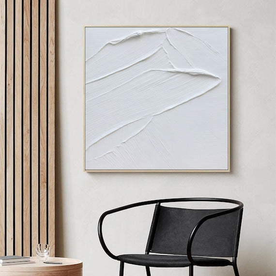 White Minimalist Painting #WM 002