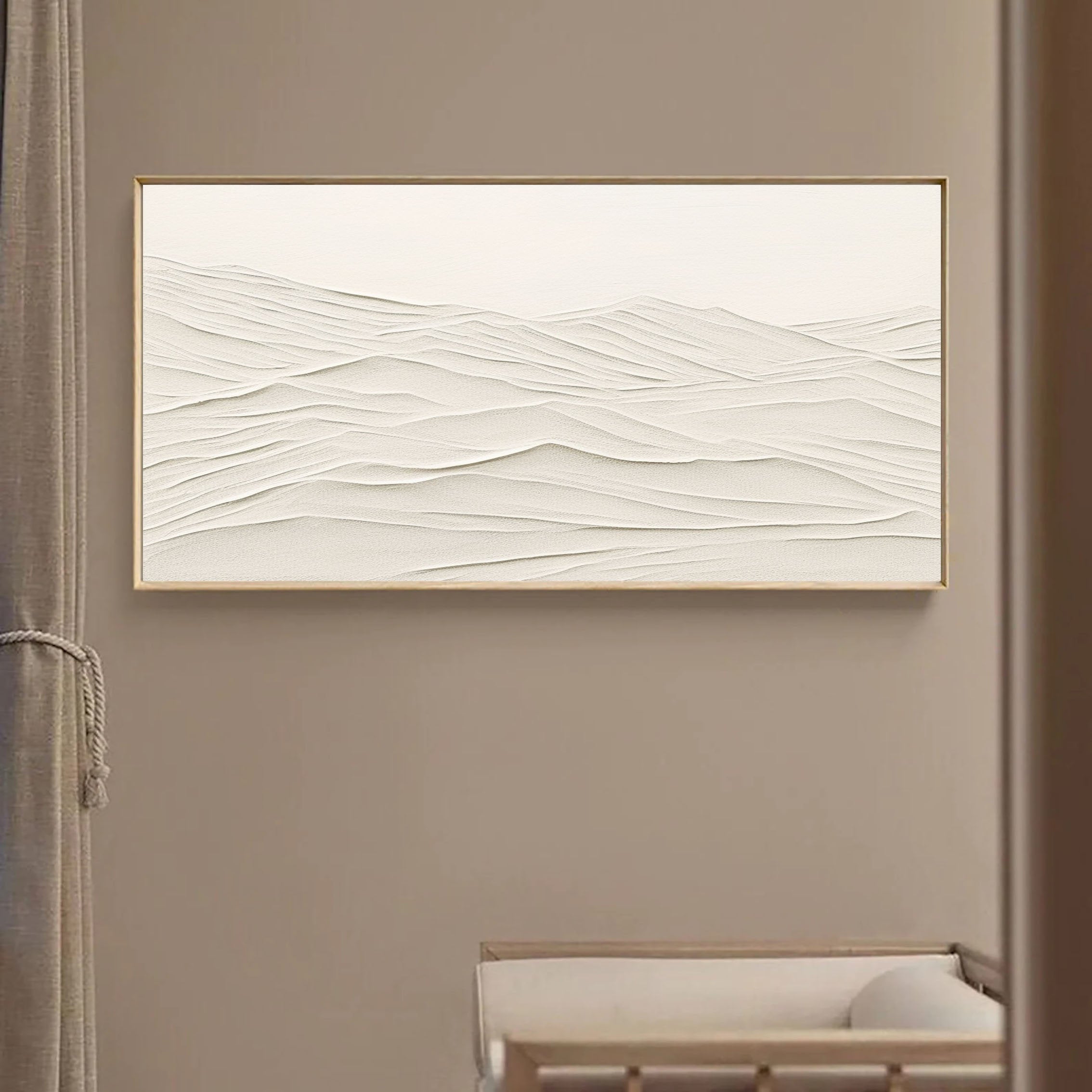 White Abstract Painting #LL 003
