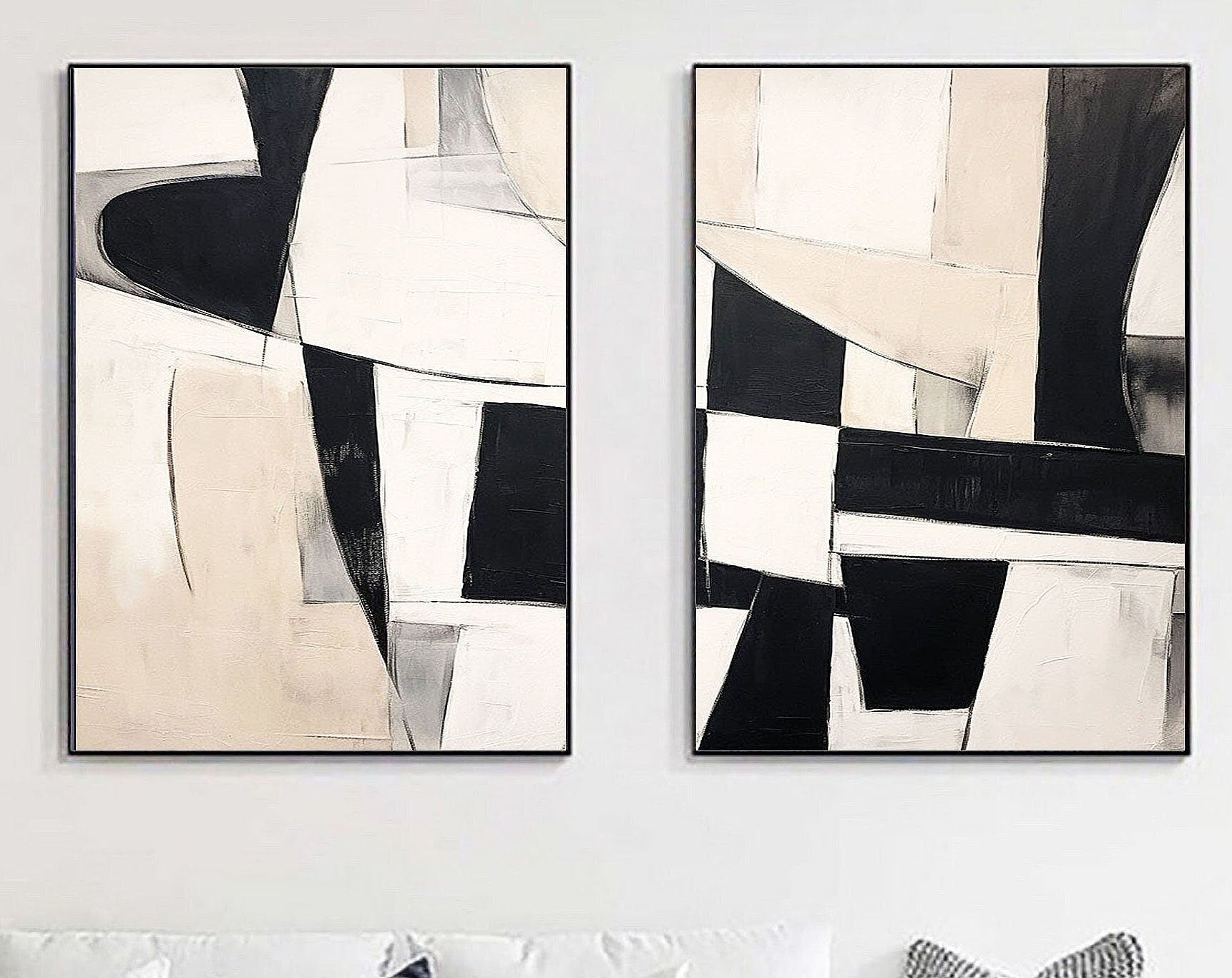 Abstract Tranquility Painting SET OF 2 #CXA 001