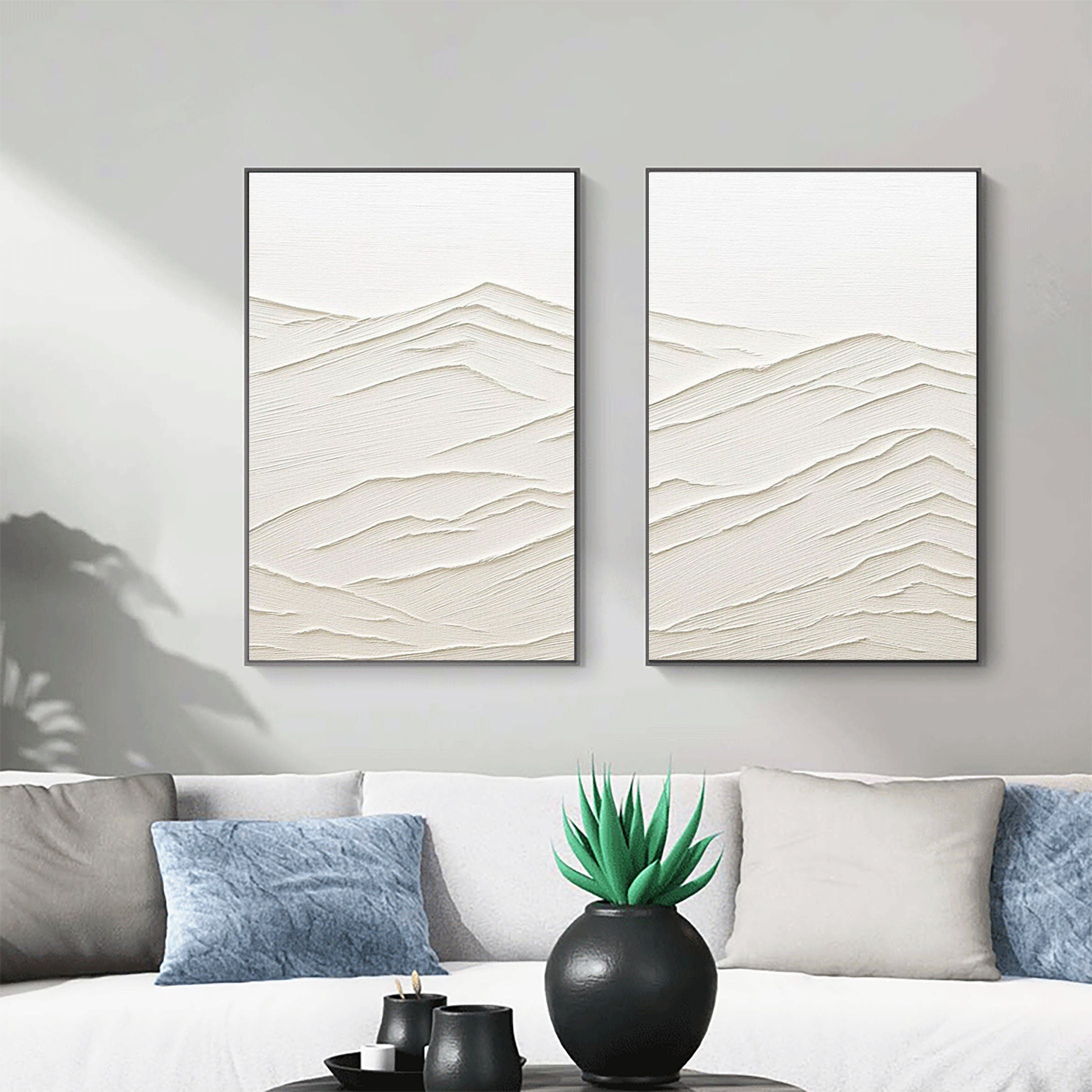 Abstract Tranquility Painting SET OF 2 #CXA 004