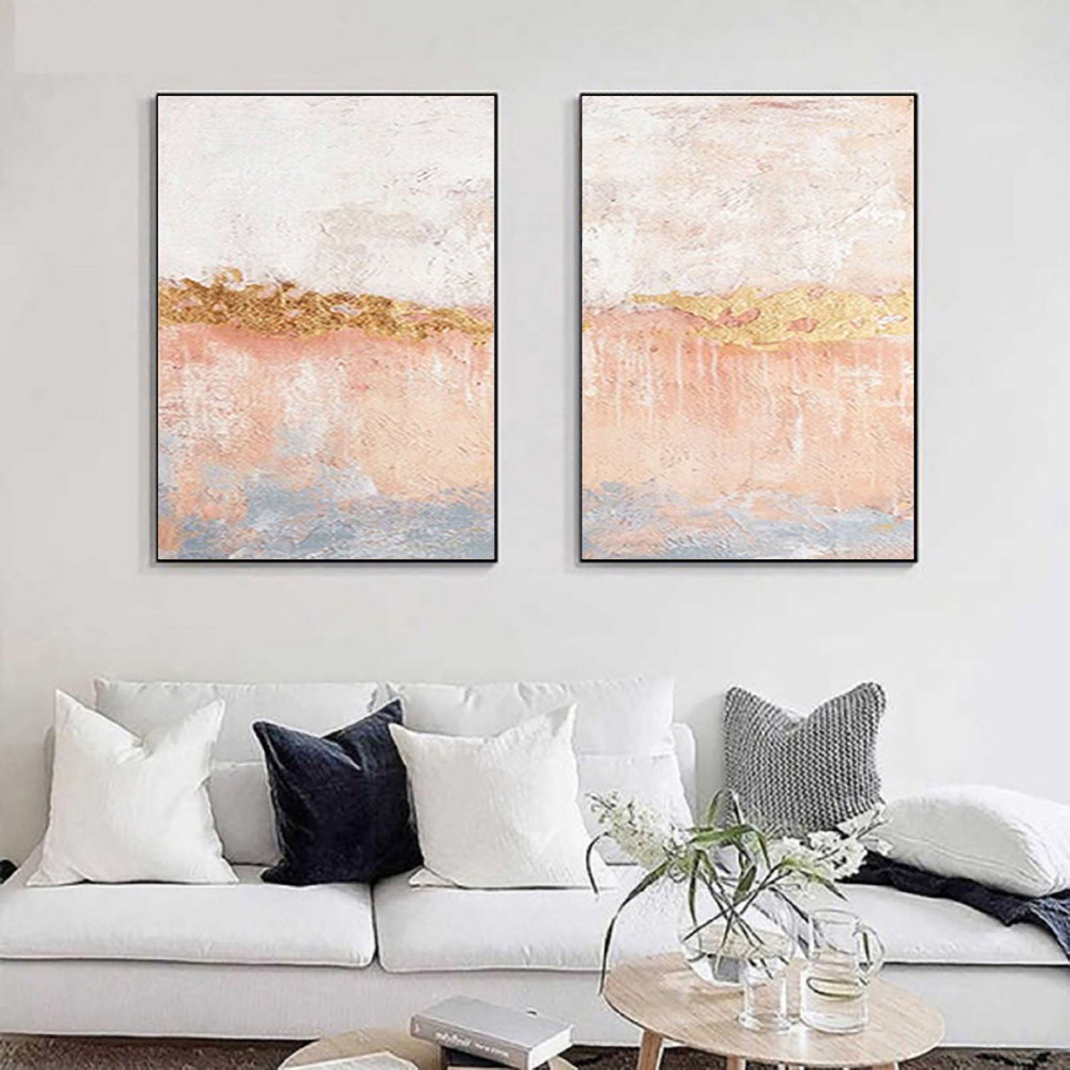 Abstract Tranquility Painting SET OF 2 #CXA 009