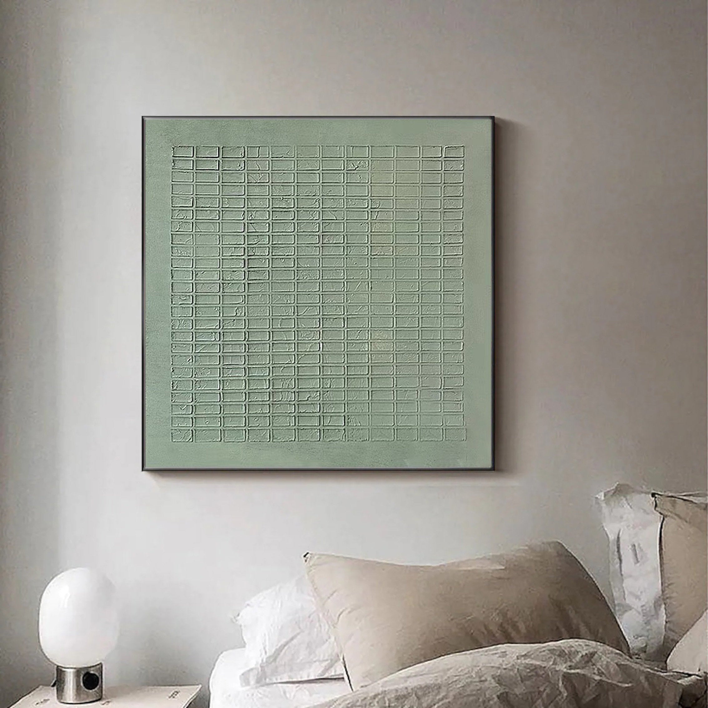 Blue & Green Abstract Painting #LL 009