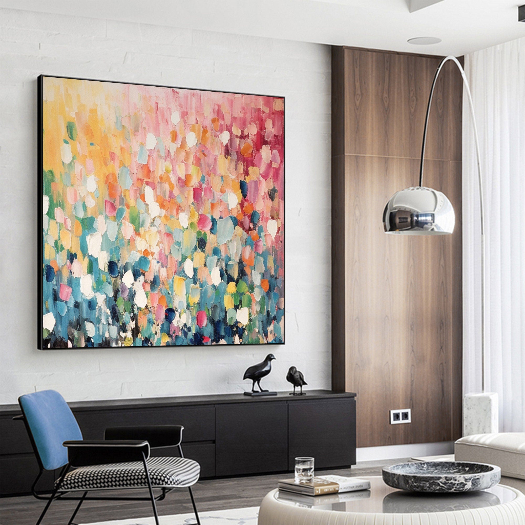 Colorful Abstract Canvas Painting for Modern Home Decor #CAP 001