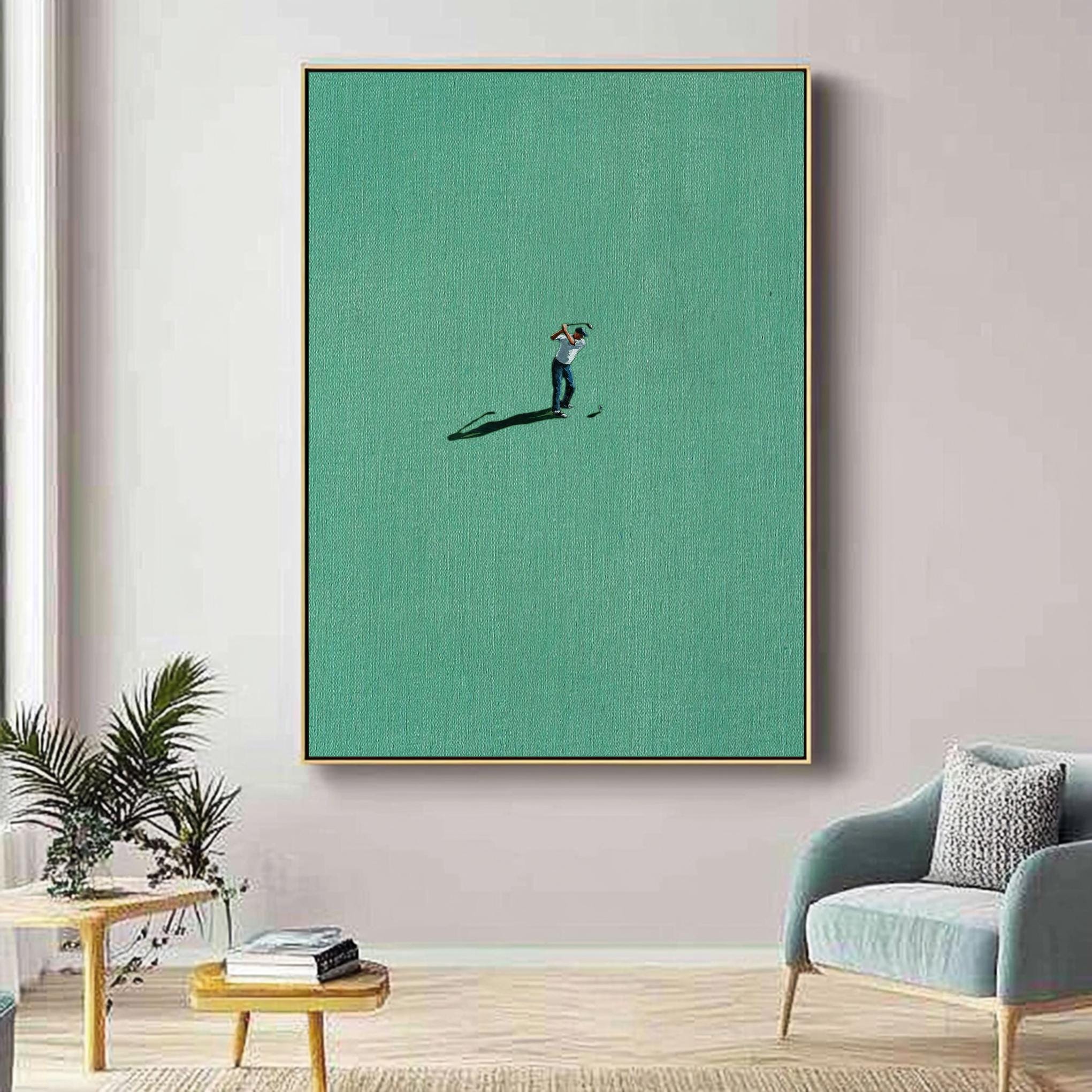 Minimalist Art of a Diver Entering Tranquil Waters #BGA 285