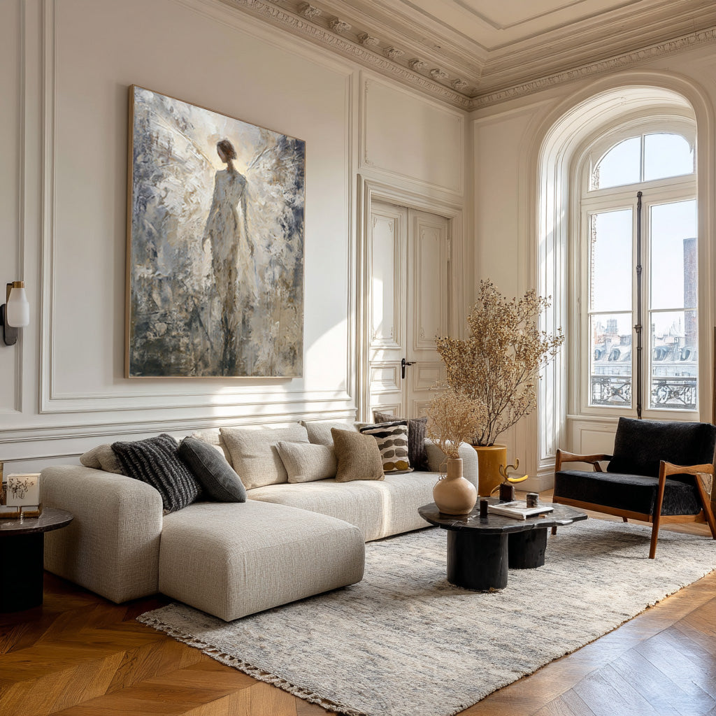 Ethereal Abstract Angel Art for Modern Homes #WG 009